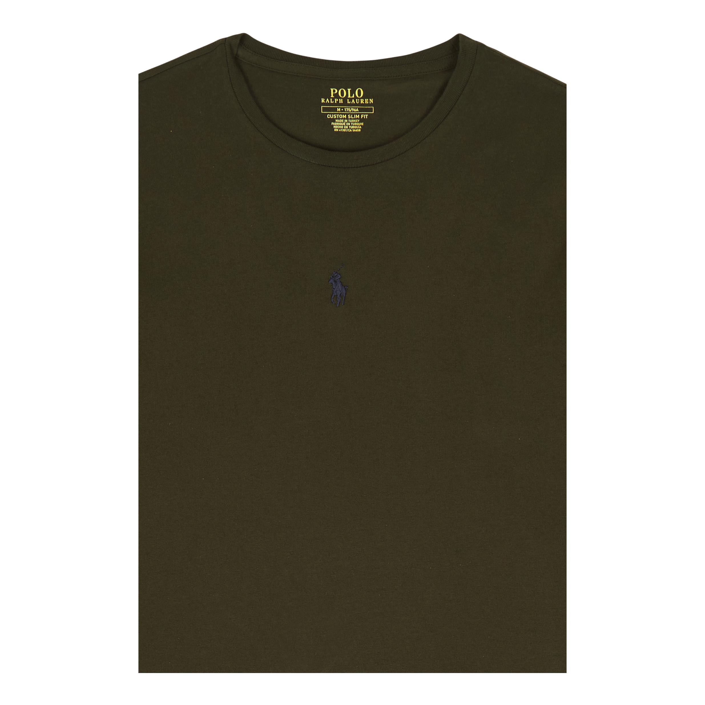 Polo Ralph Lauren Custom Slim Fit Jersey Crewneck T - Shirt Company Olive