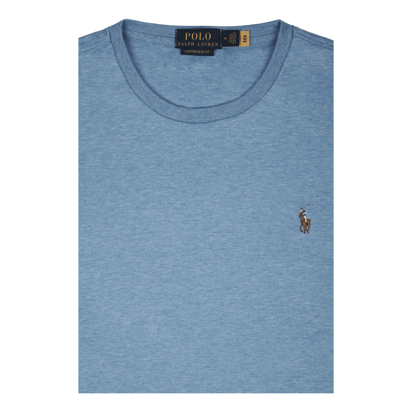 Polo Ralph Lauren Custom Slim Fit Soft Cotton T - Shirt Soft Royal Heather