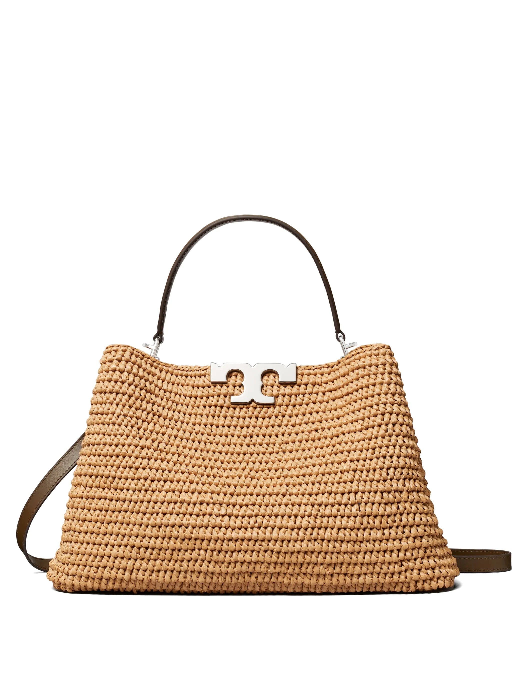 Tory Burch Eleanor raffia satchel bag