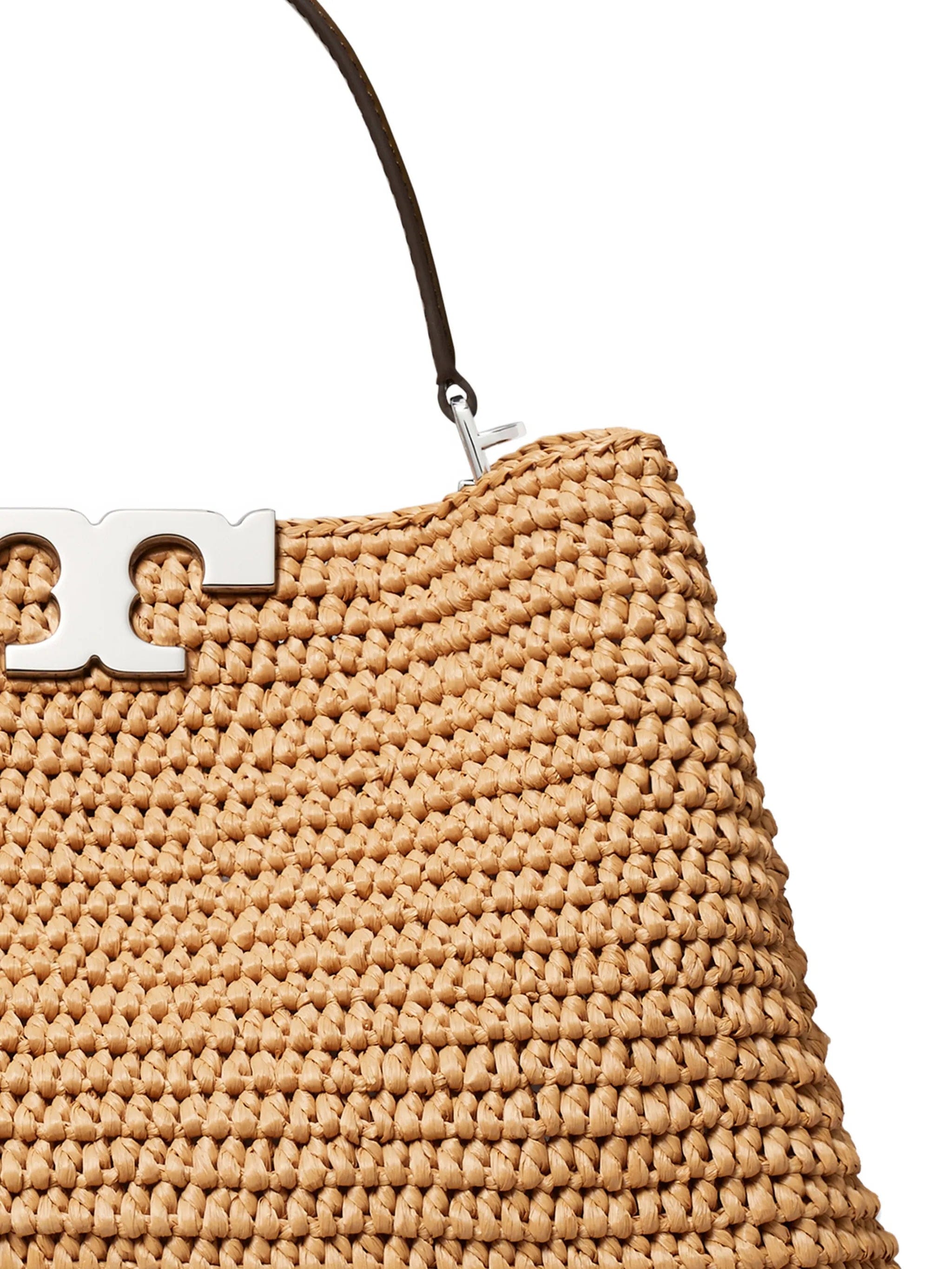 Tory Burch Eleanor raffia satchel bag