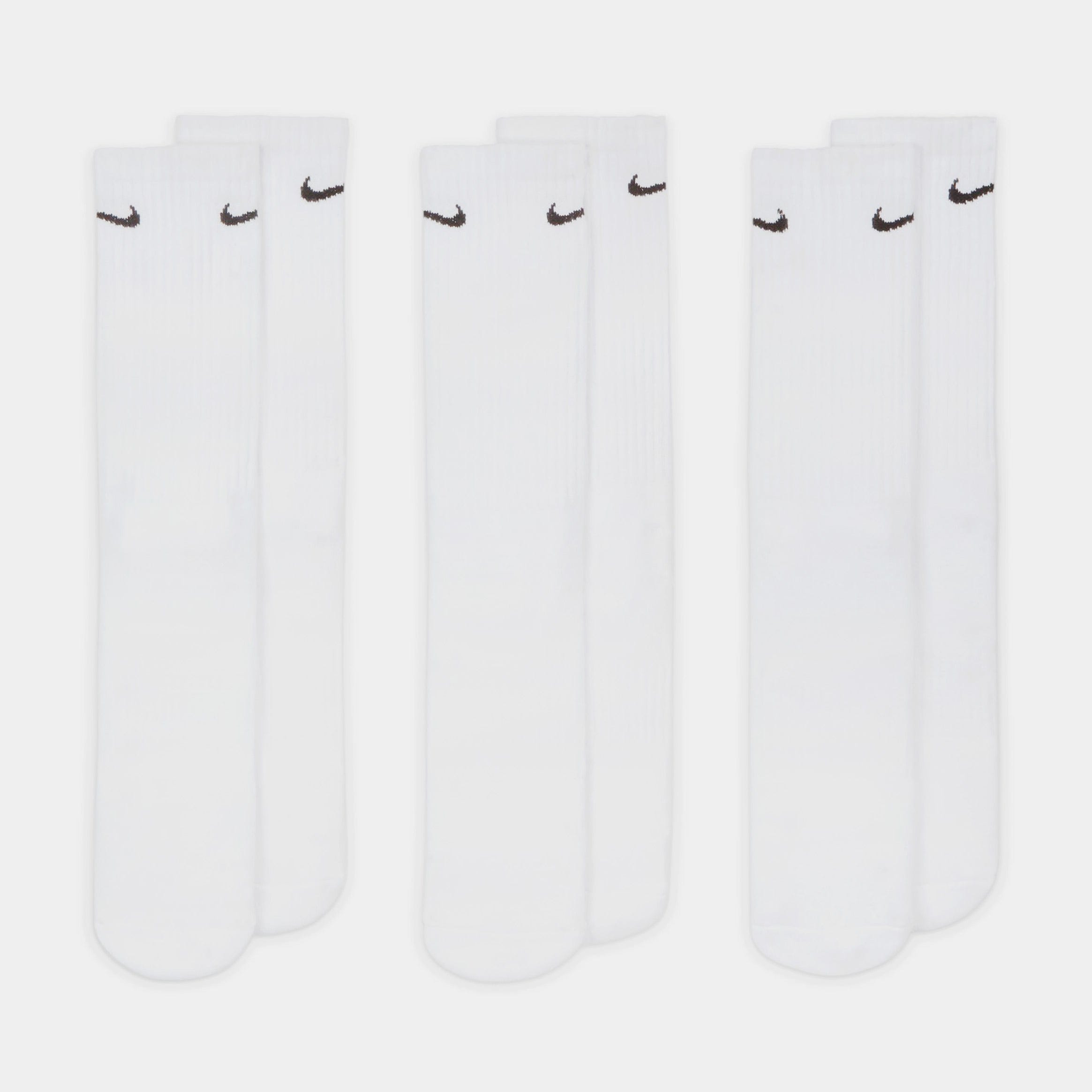 Nike 3 Pack Everyday Crew Mens Socks (White)