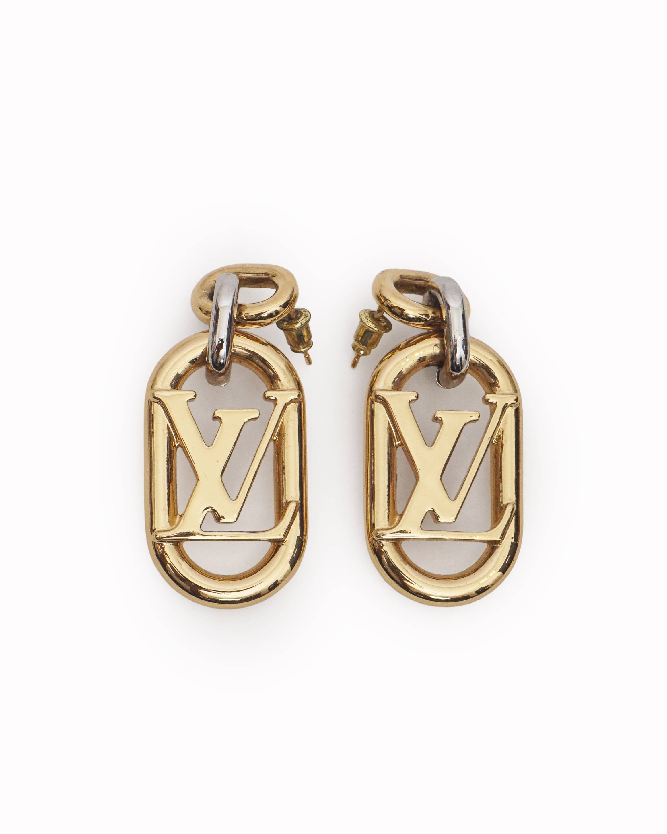 Louis Vuitton Everyday Chain LV Drop Earrings