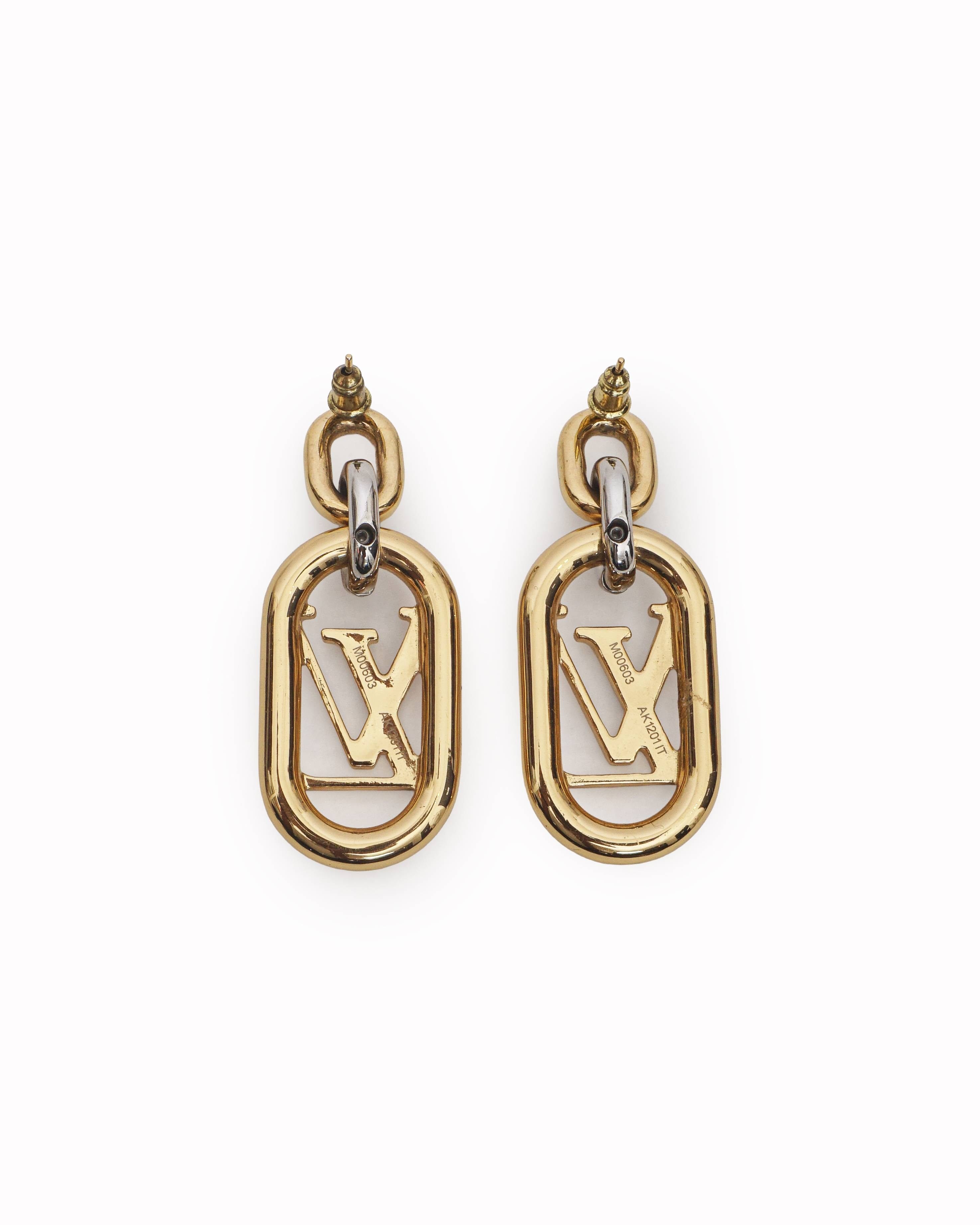Louis Vuitton Everyday Chain LV Drop Earrings
