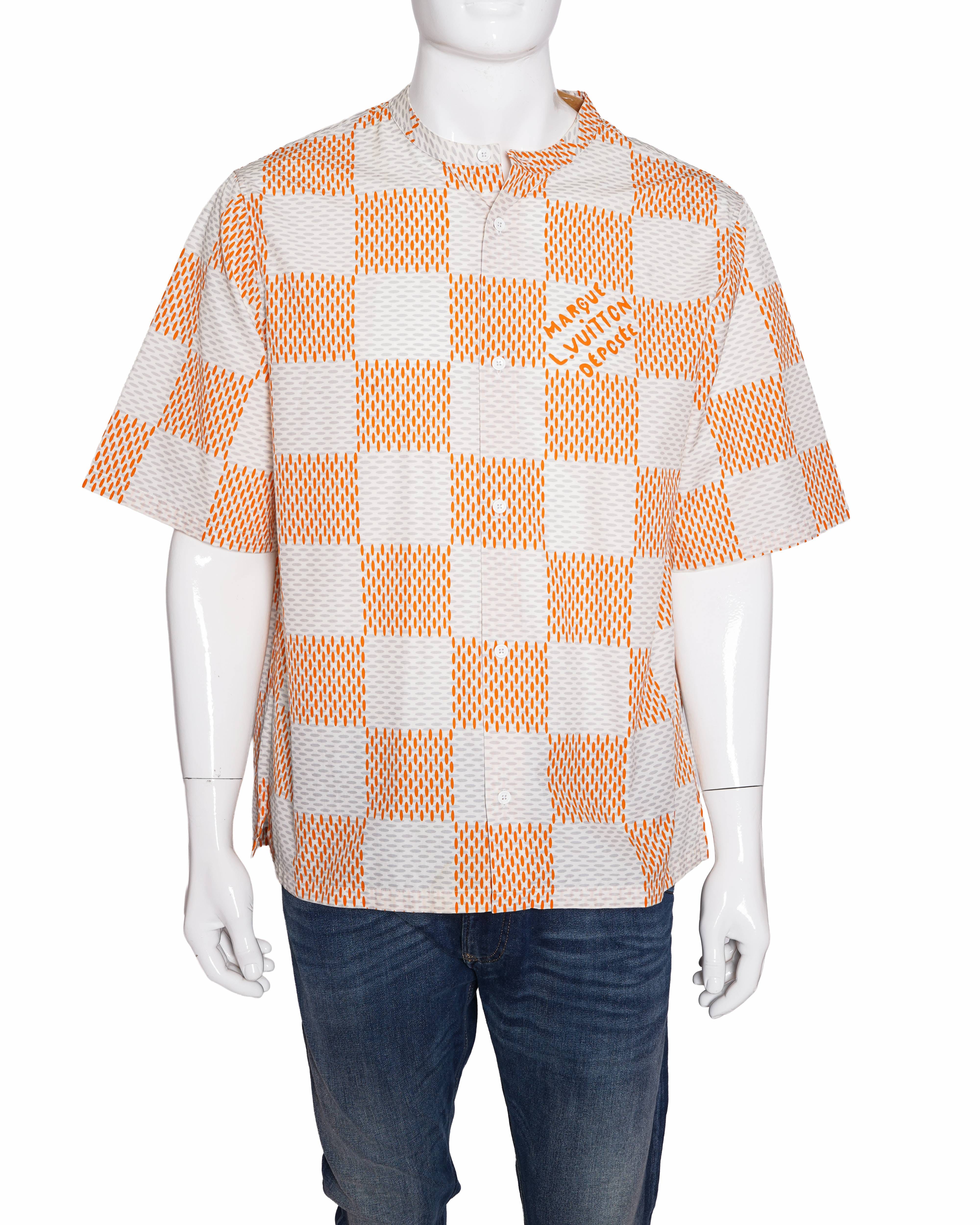 Louis Vuitton New Louis Vuitton Damier Giant short sleeve shirt