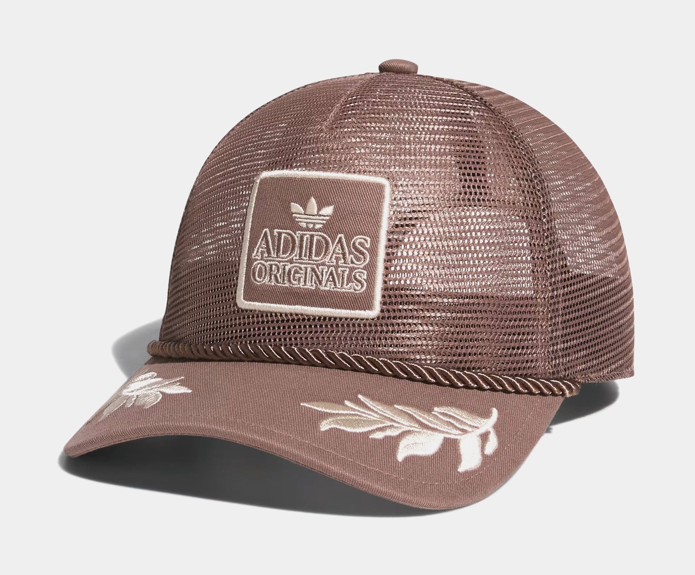 adidas Major Mesh Trucker Mens Hat (Trace Brown/Wonder White)