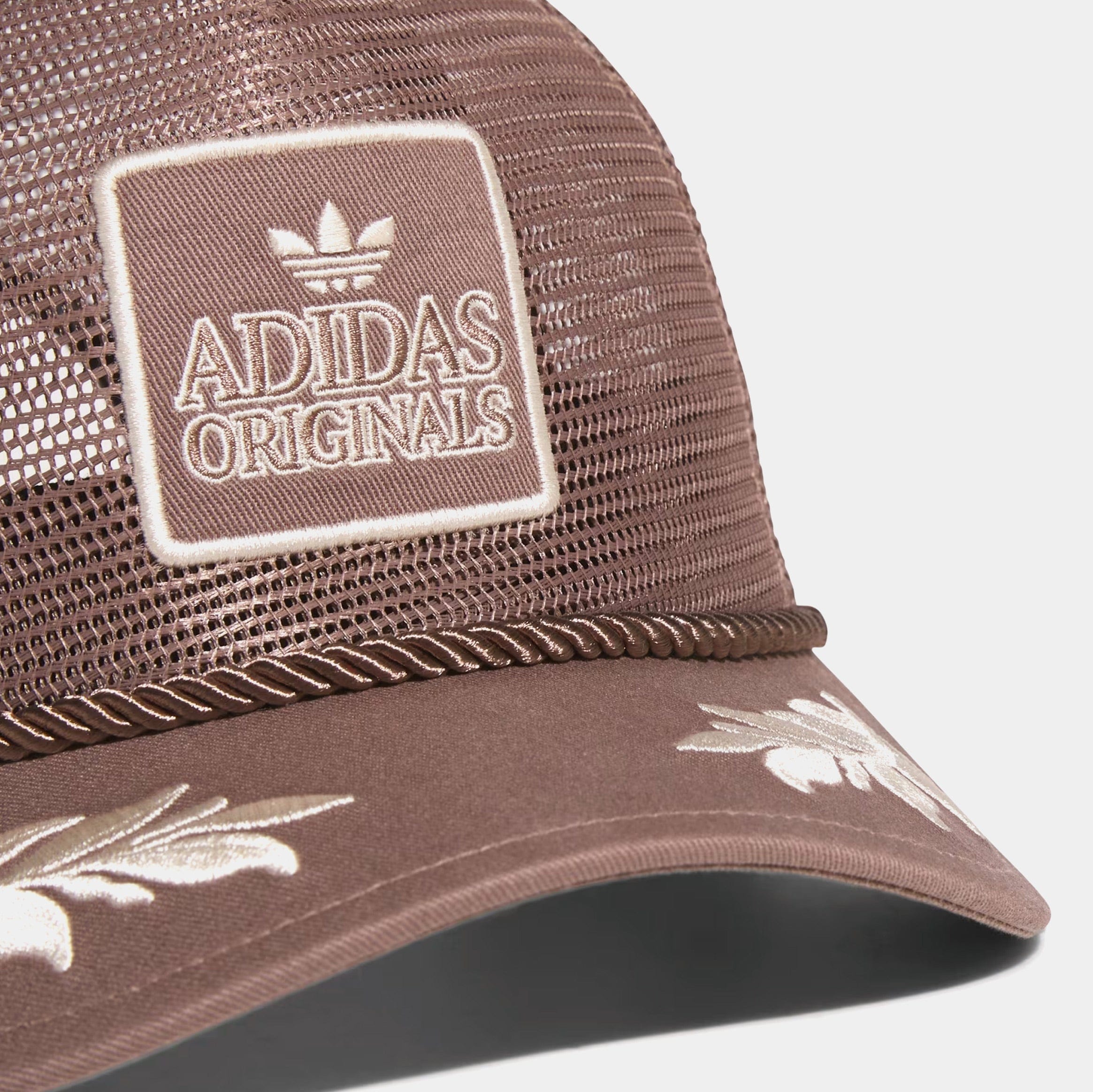 adidas Major Mesh Trucker Mens Hat (Trace Brown/Wonder White)