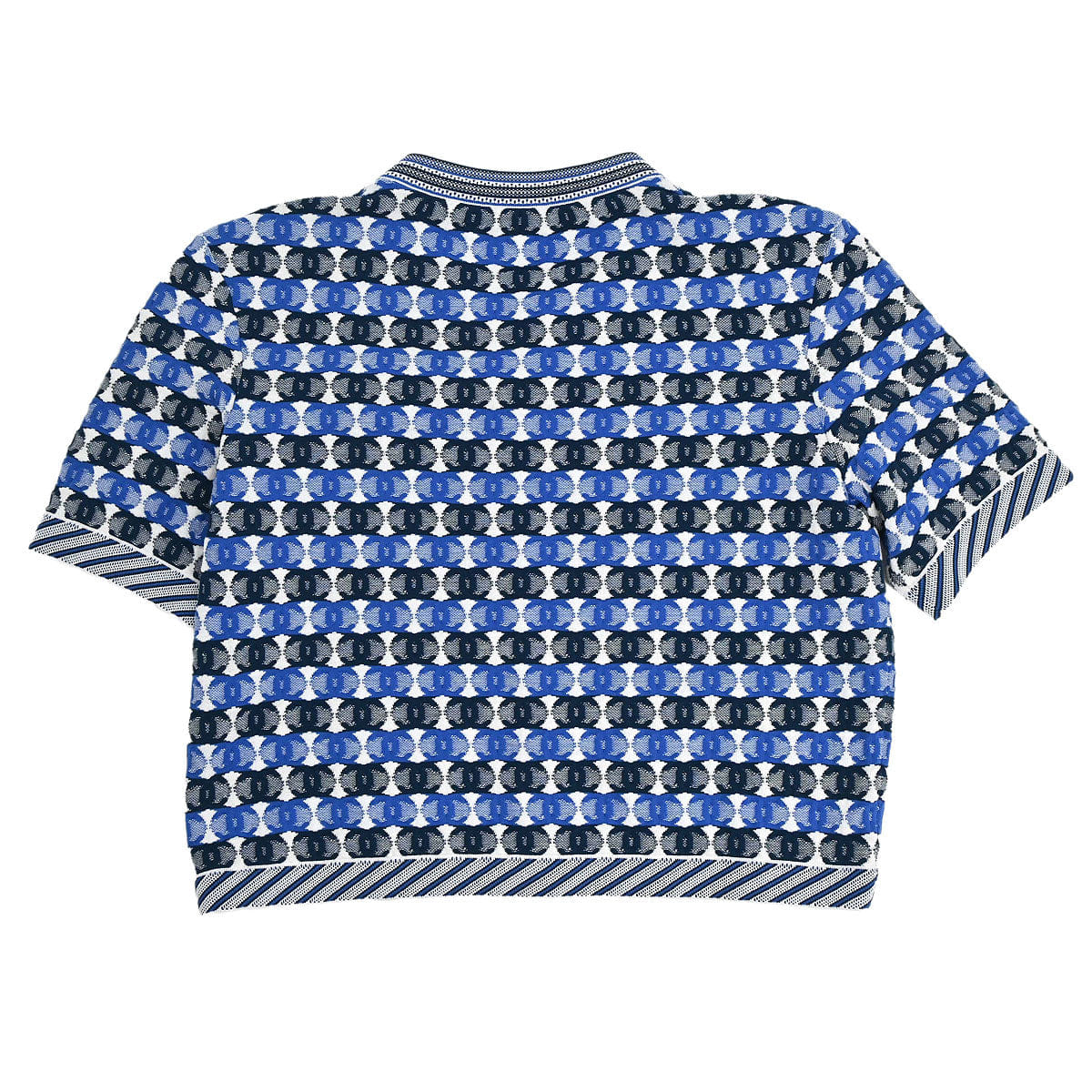 Chanel 2018 - 2019 Short Sleeve Knit CC Cardigan Blue #40