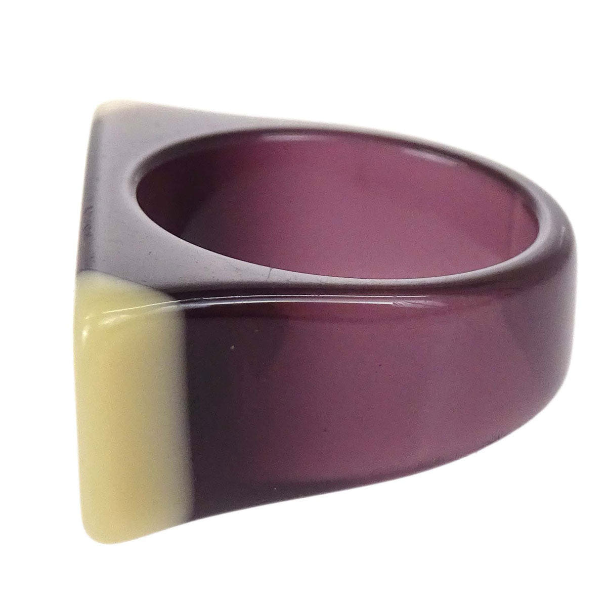 Chanel Ring Purple Acrylic #53 01A