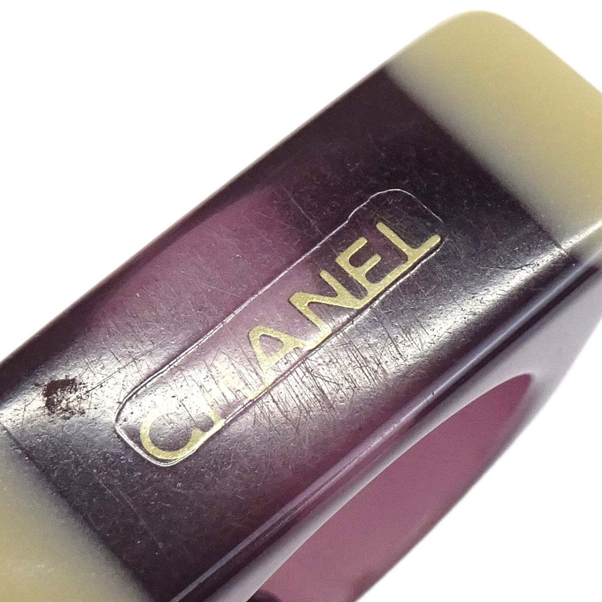 Chanel Ring Purple Acrylic #53 01A