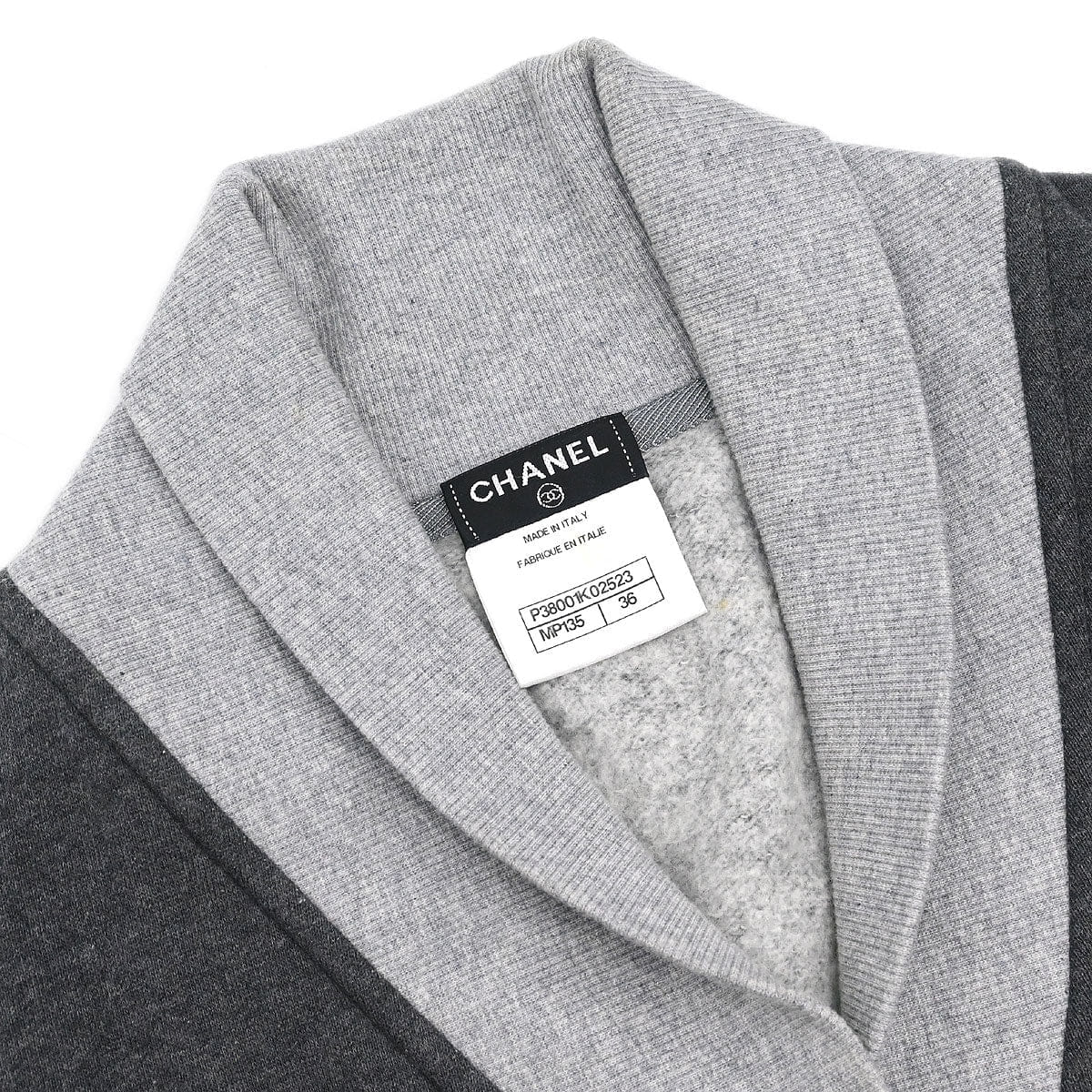Chanel 2010 Short Sleeve Sweater Top Gray #36