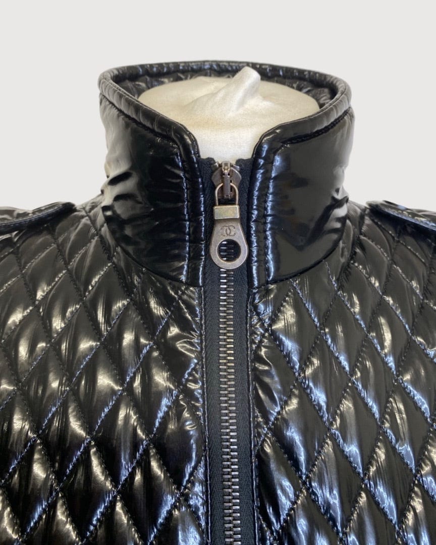 Chanel Black Chanel Coat, 36