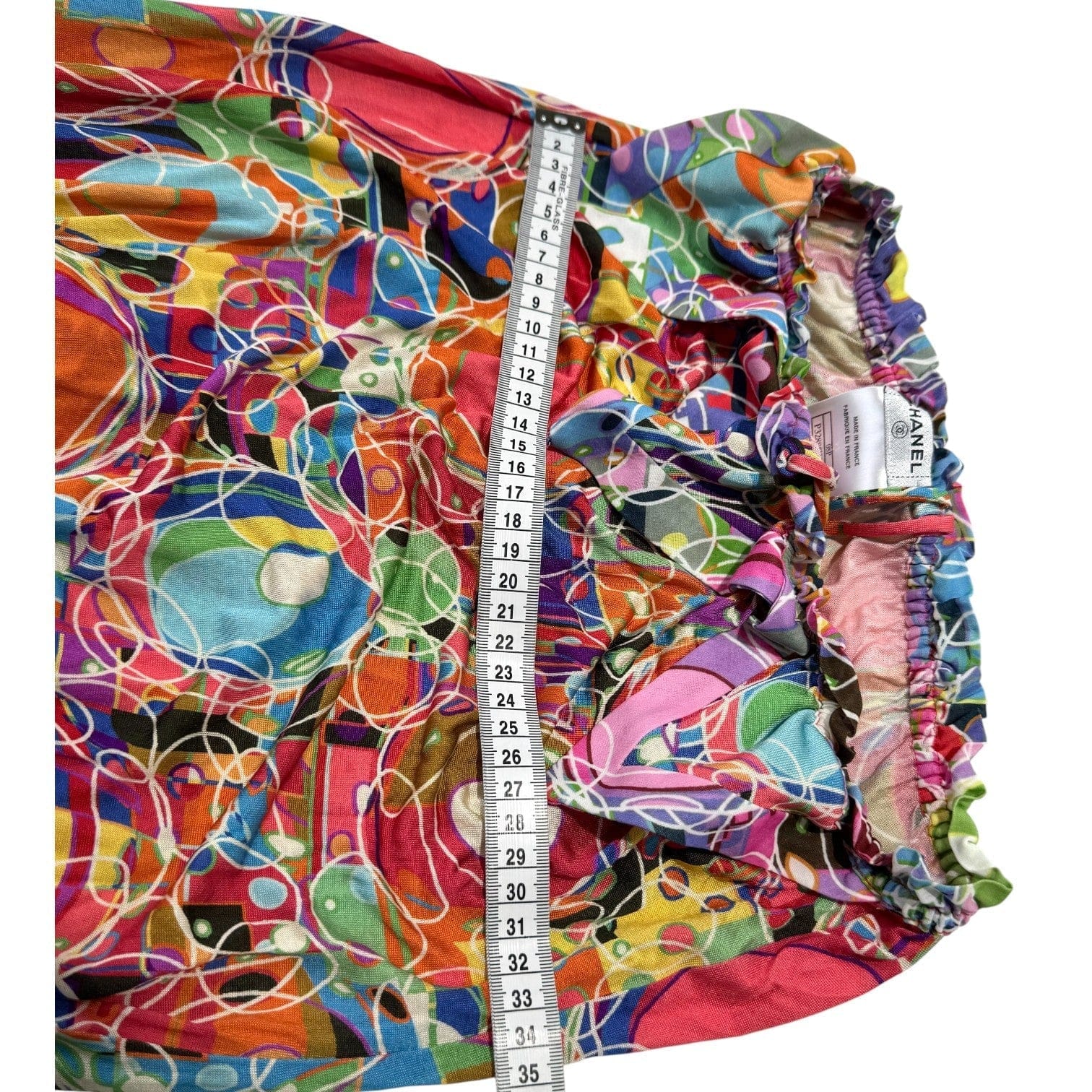 Chanel Multicolour Printed Silk Halter Neck Dress #34 08P