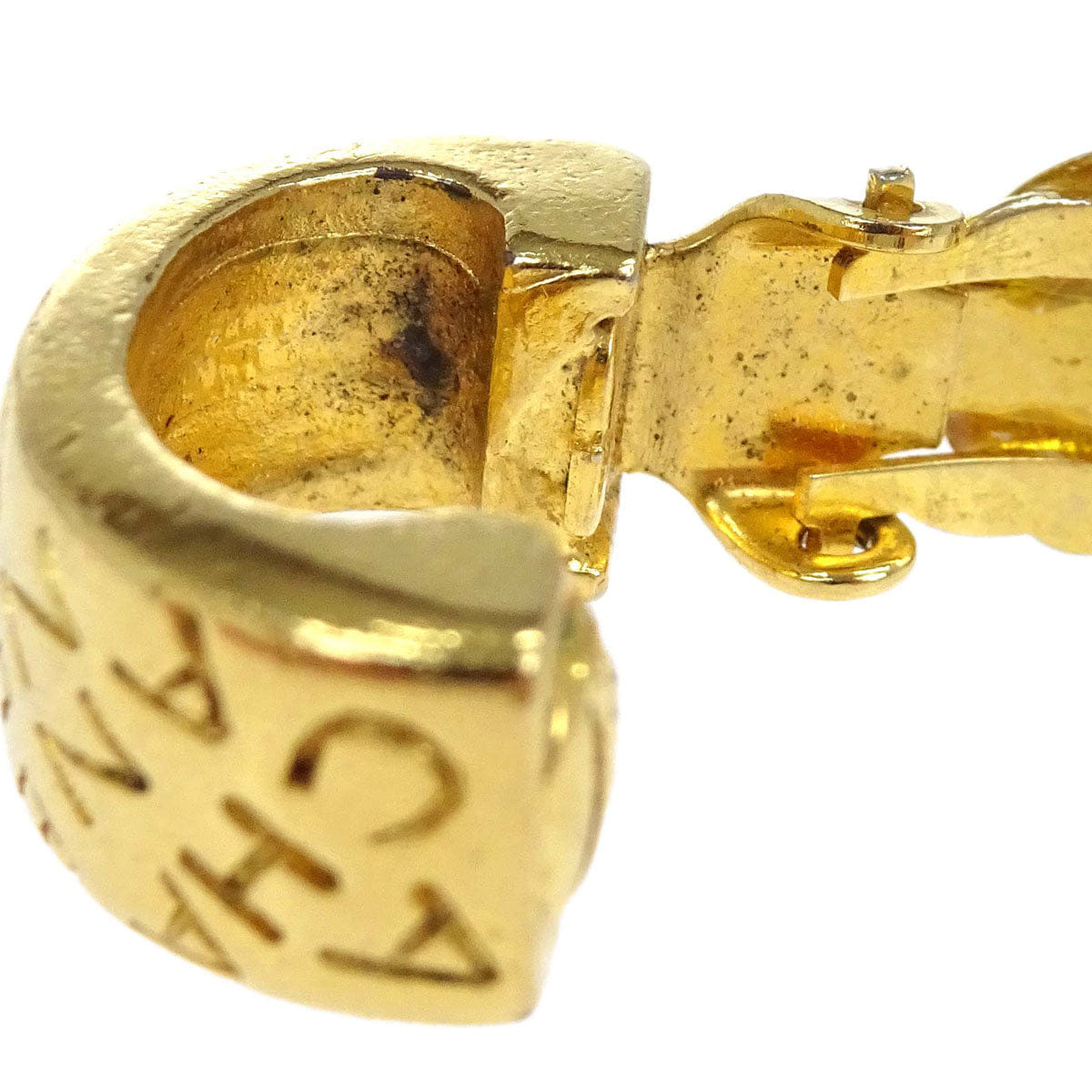 Chanel Hoop Clip - On Earrings Gold