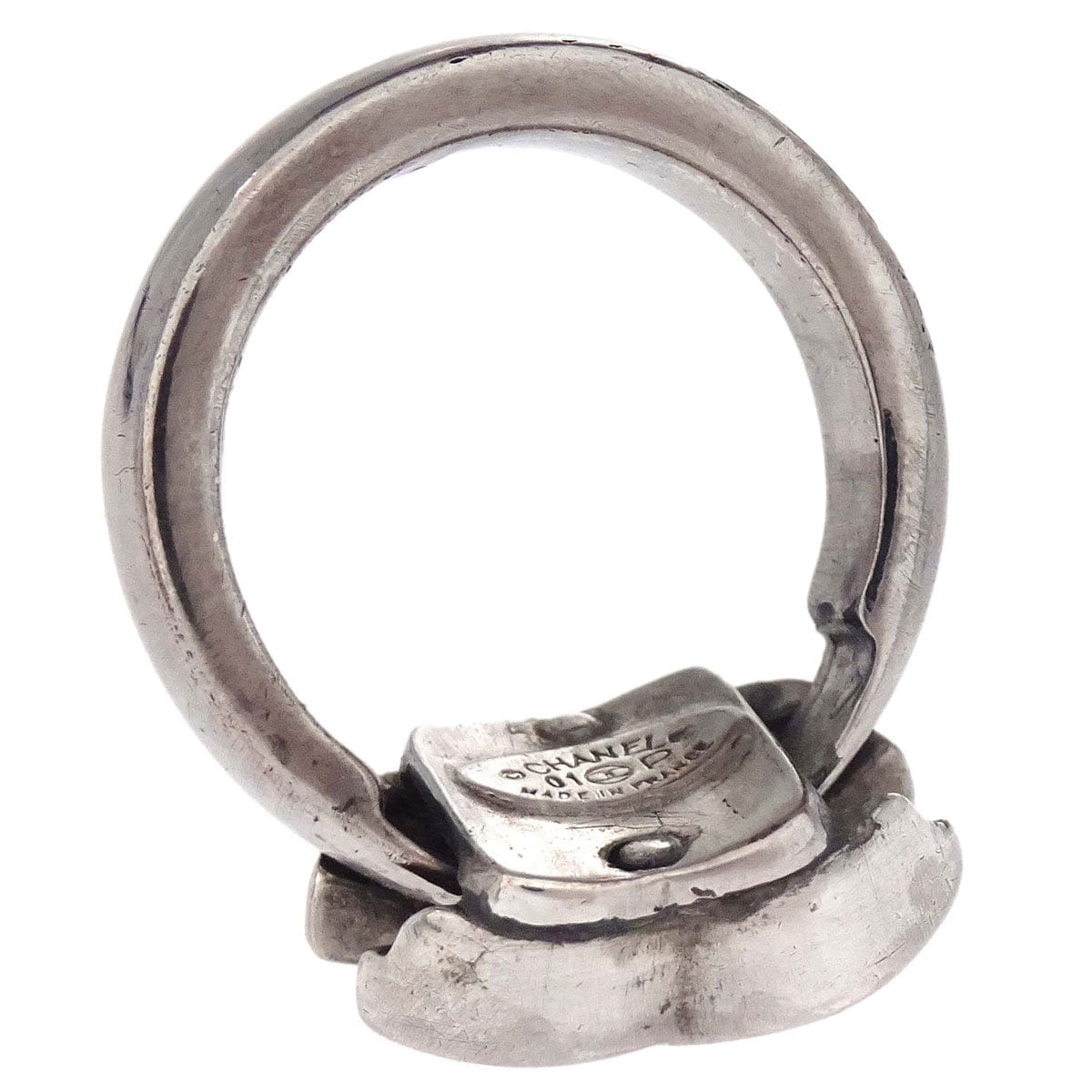 Chanel Ring CC Silver #53 01P