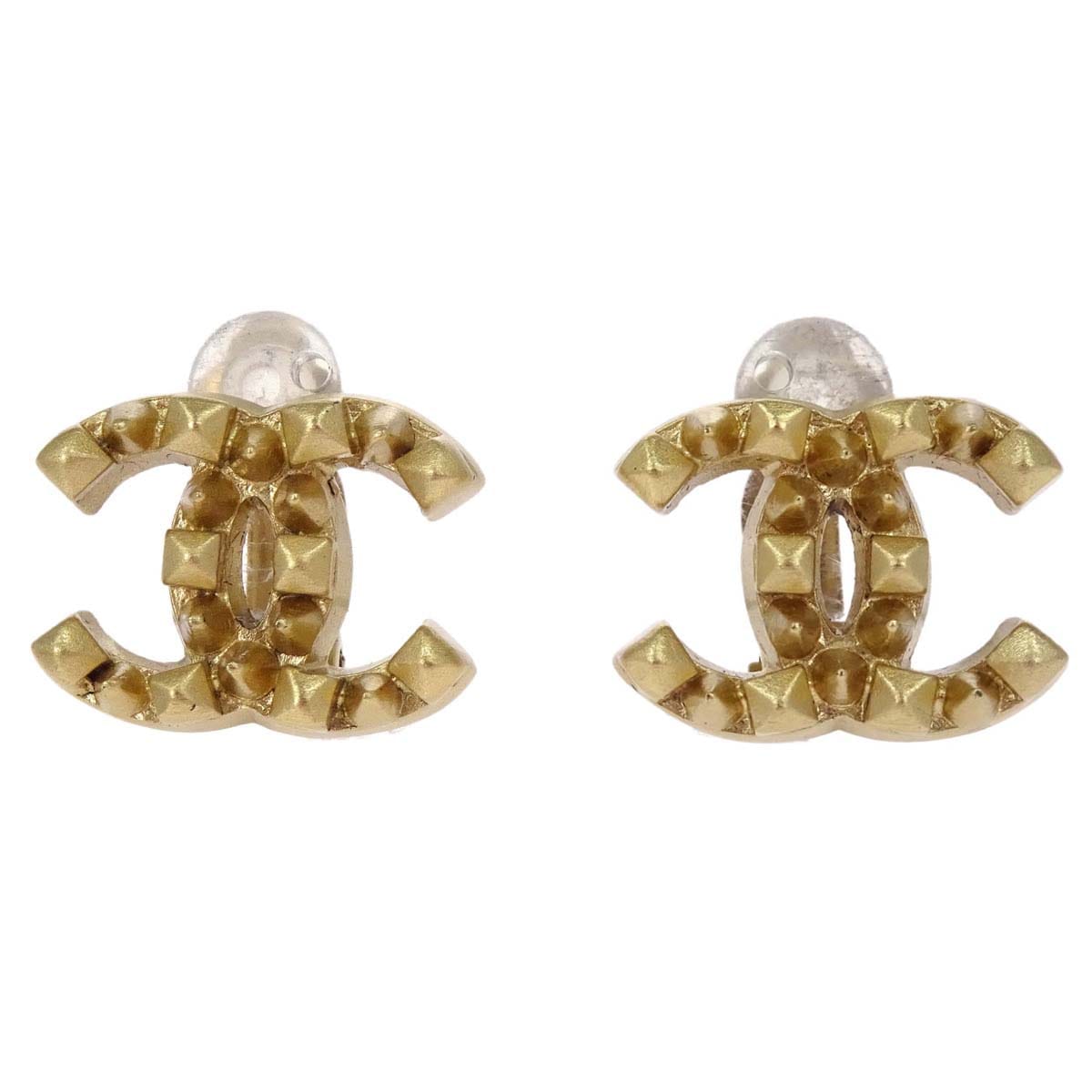 Chanel CC Clip - On Earrings Gold 03P