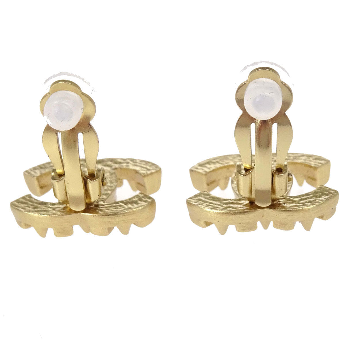 Chanel CC Clip - On Earrings Gold 03P