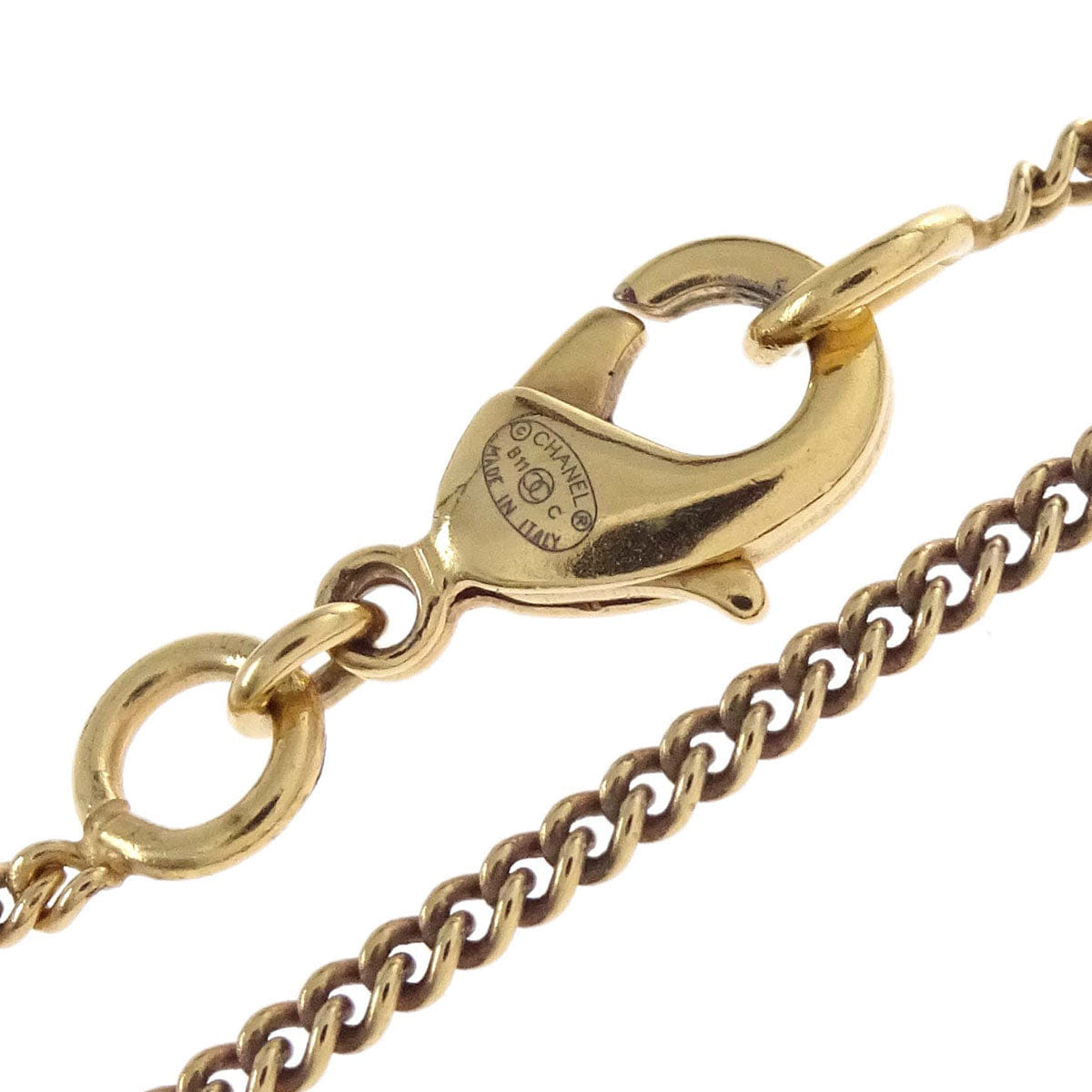 Chanel Gold CC Pendant Necklace B11C