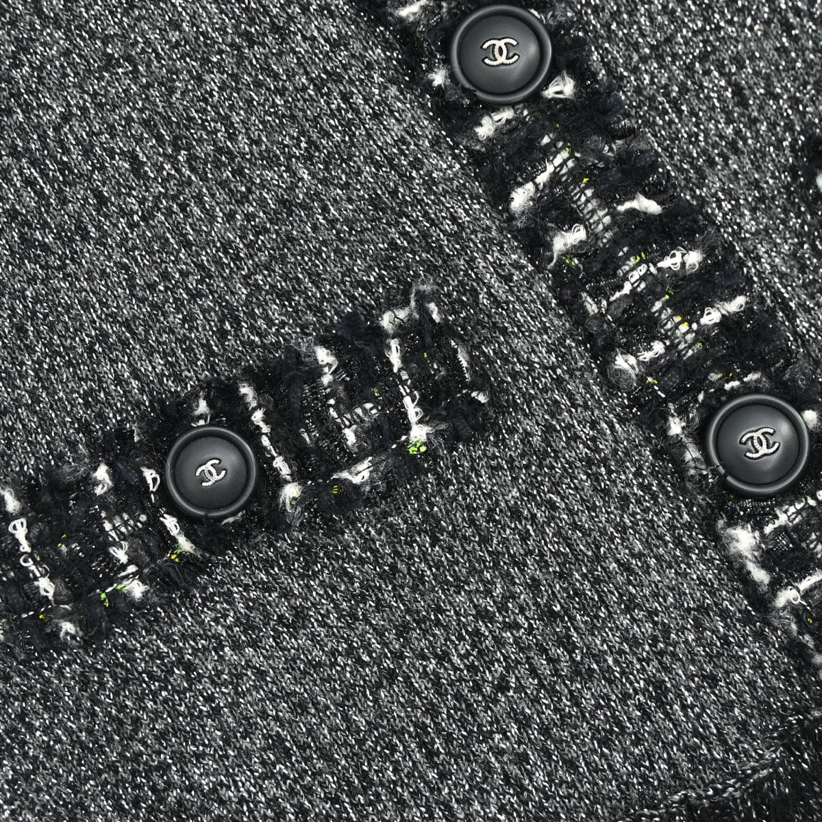 Chanel 2017 - 2018 Glitter Cardigan Black #34