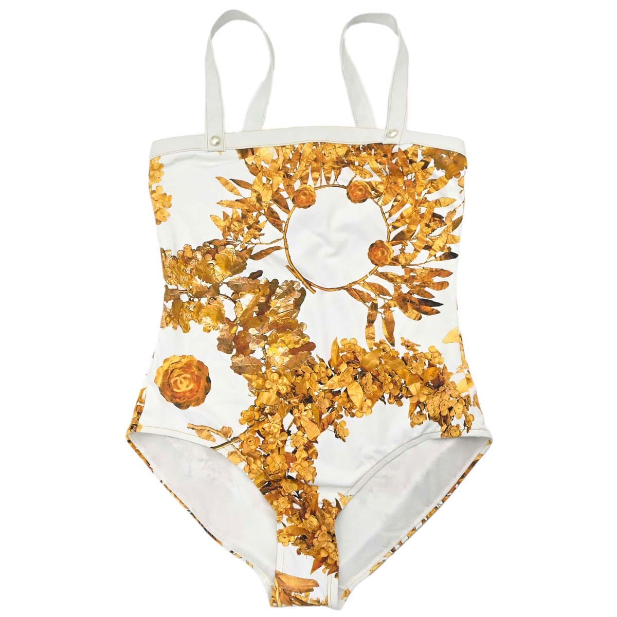 Chanel 2017 - 2018 Swimwear Swimsuit White Gold #36