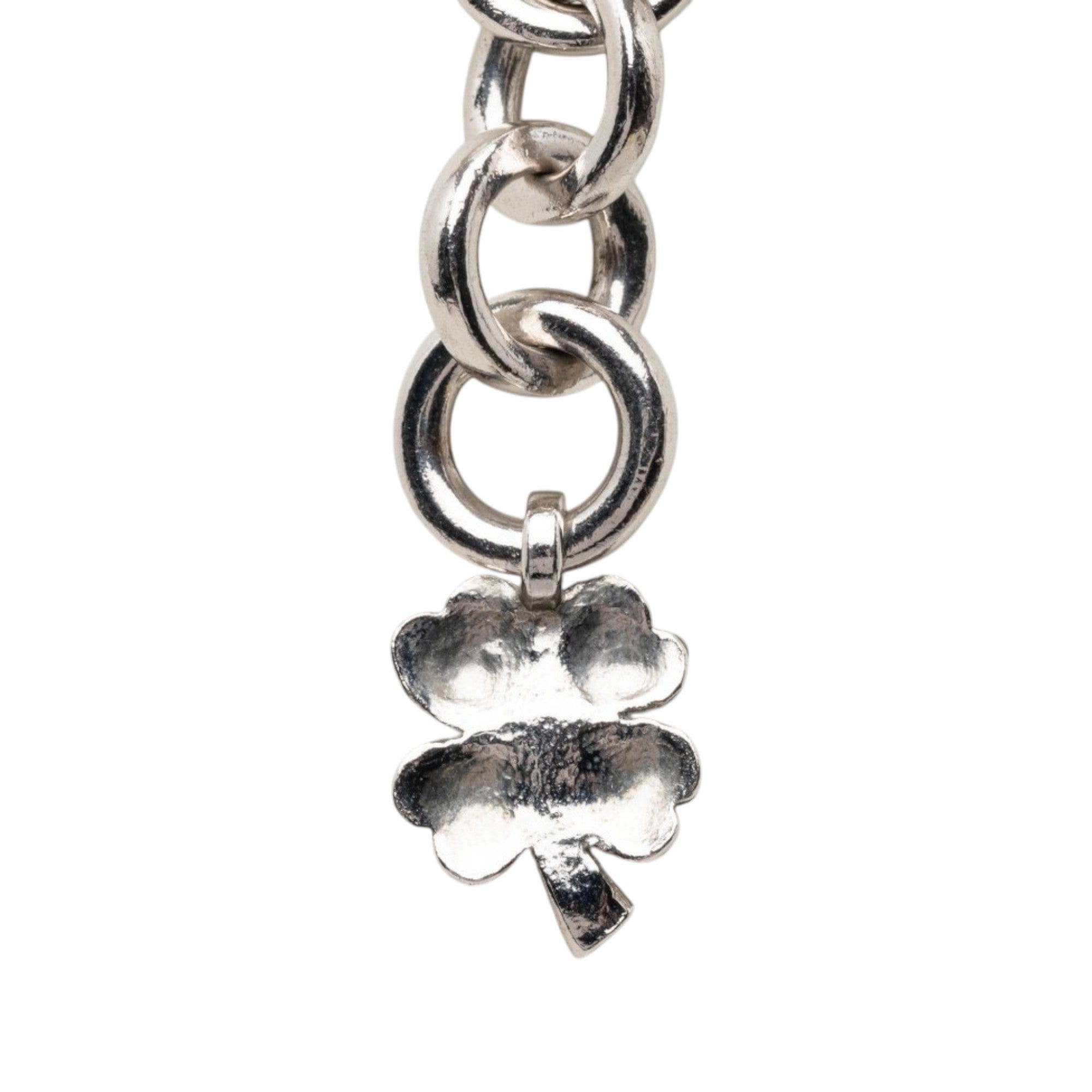 Chanel CC Brass Strass Pendant Necklace