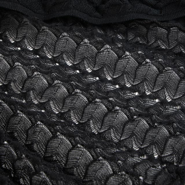 Chanel Black Ribbon Tie 10S Knit Dress - Size 34