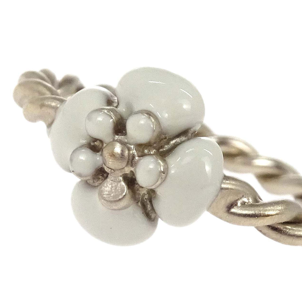 Chanel Ring Twisted Rope Flower Gold #51 B14V