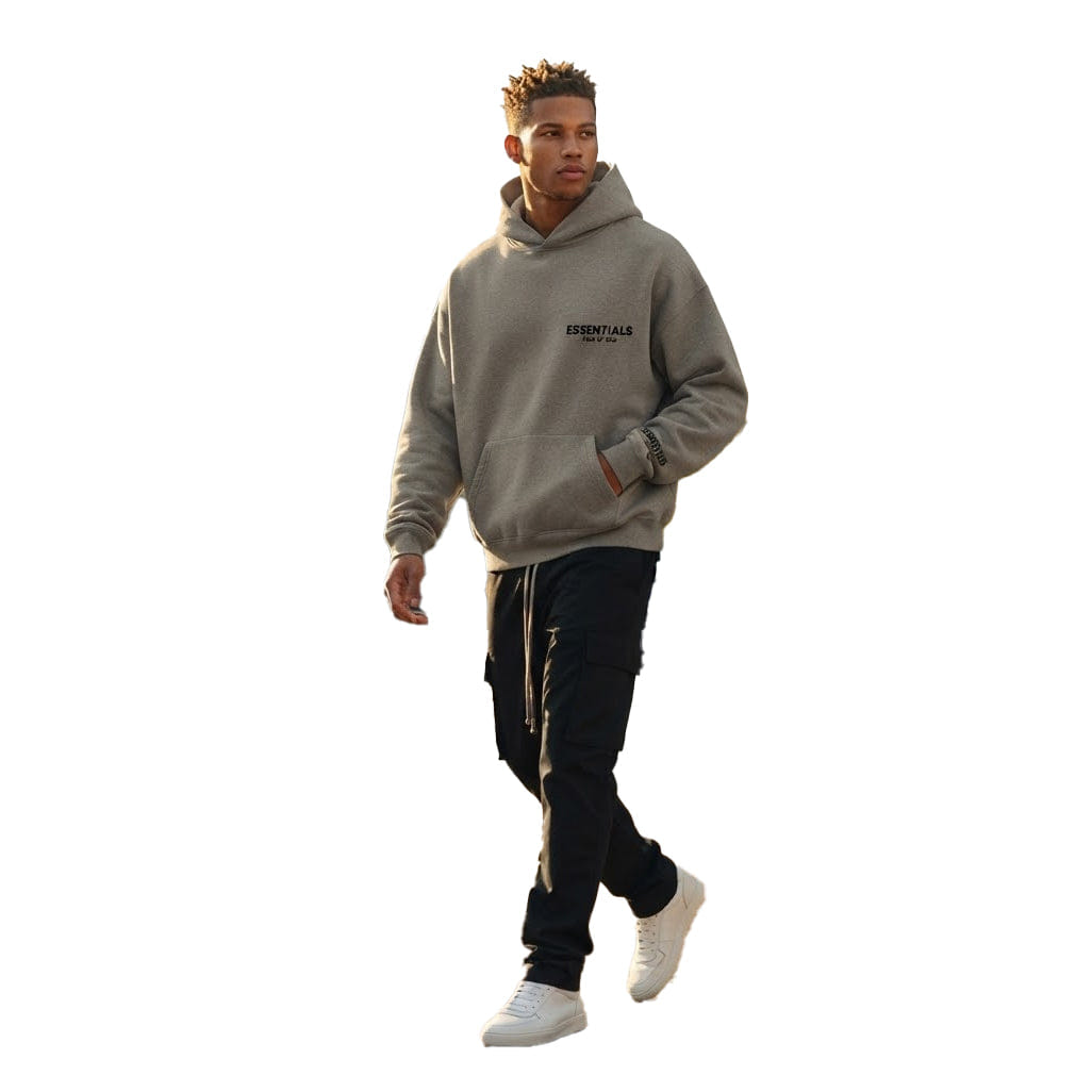 Fear of God Essentials Hoodie Dark Oatmeal (SS22)