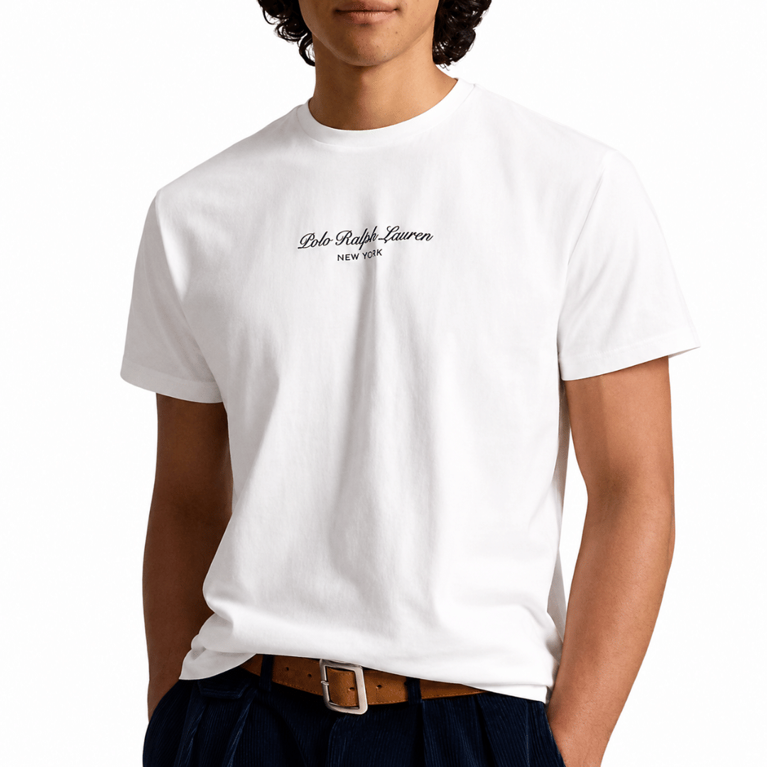 POLO RALPH Lauren CLASSIC FIT LOGO JERSEY T - SHIRT WHITE