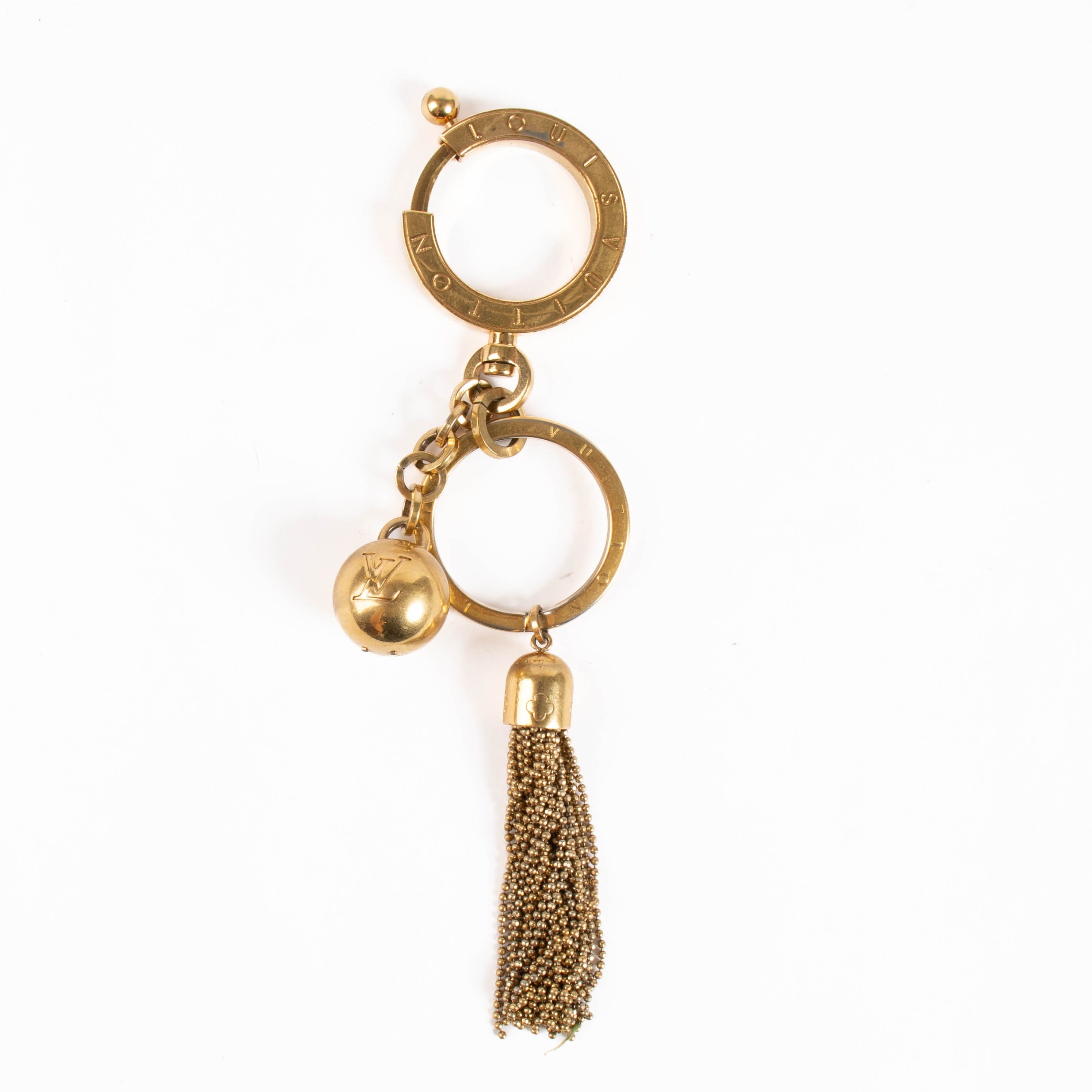 Louis Vuitton Gold - plated metal Porte Cles Swing Tassel Charm