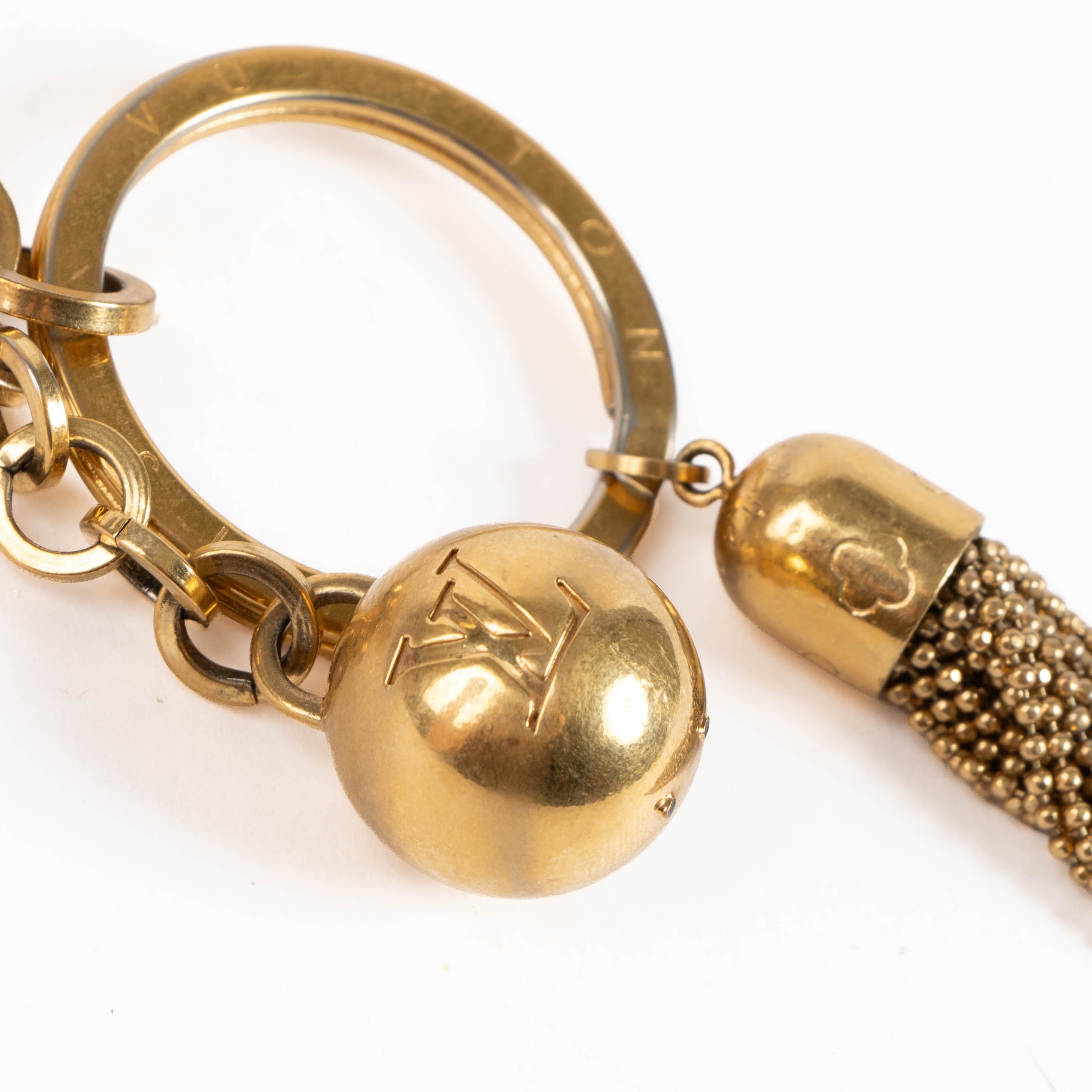 Louis Vuitton Gold - plated metal Porte Cles Swing Tassel Charm
