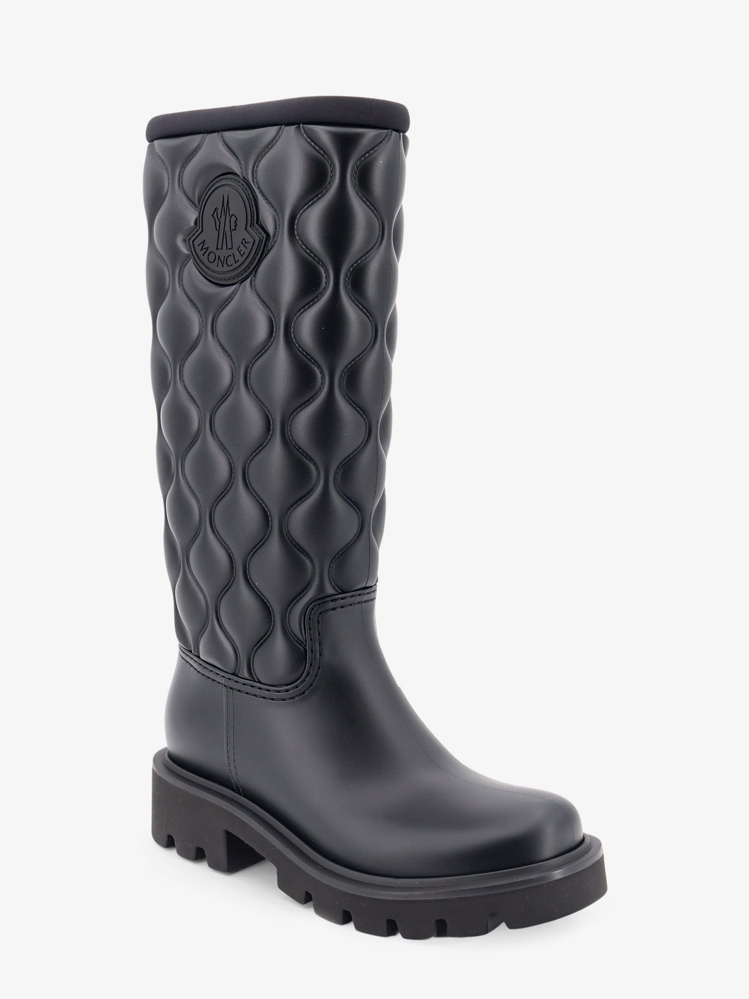Moncler Kickstream Quilt PVC and neoprene rain boots