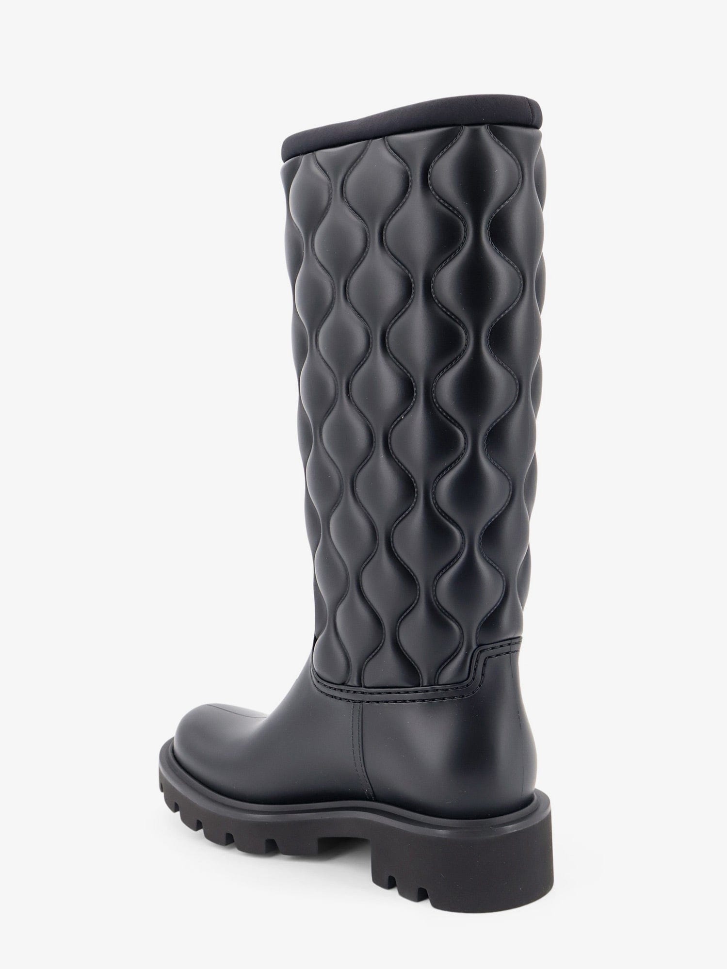 Moncler Kickstream Quilt PVC and neoprene rain boots