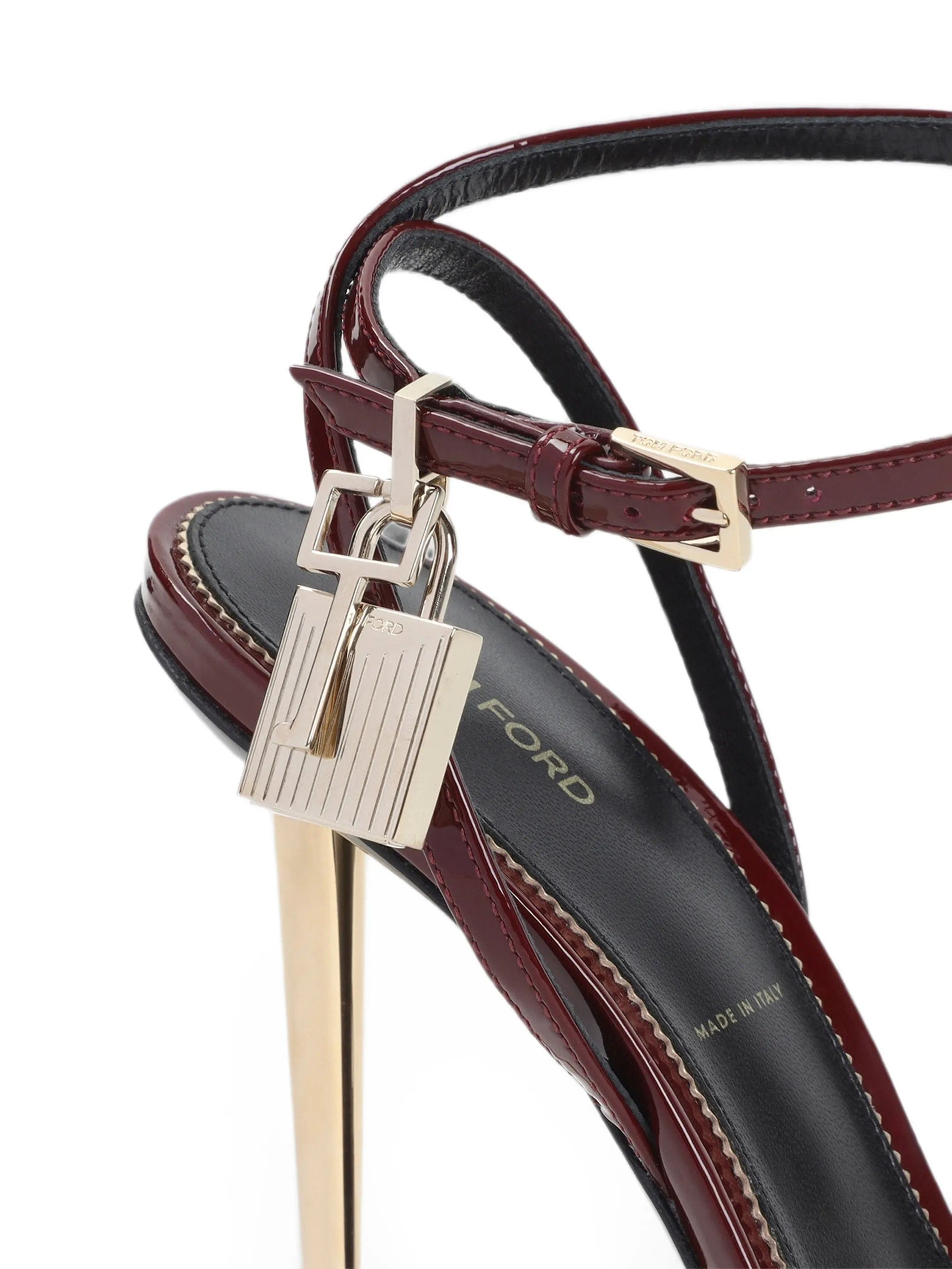 TOM FORD padlock - detail heeled sandals