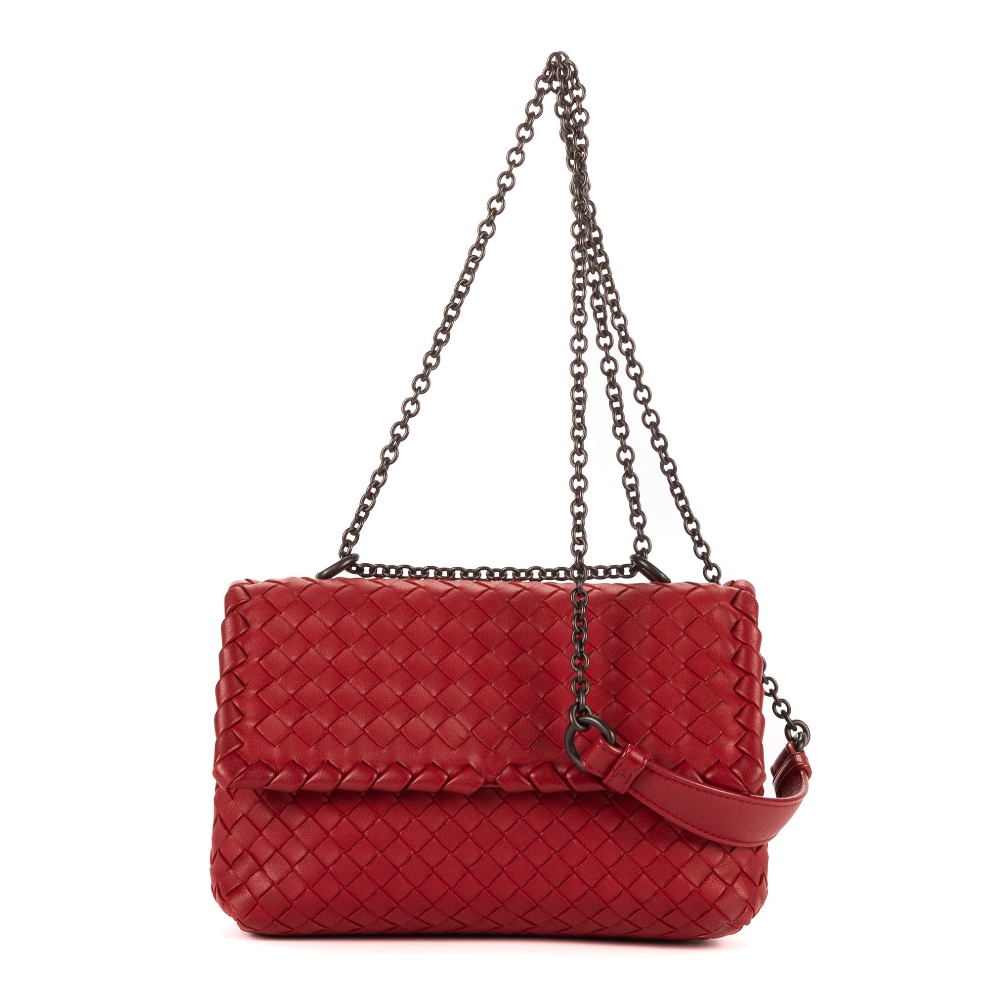 Bottega Veneta Burgundy Calf Leather Olimpia OAG9978