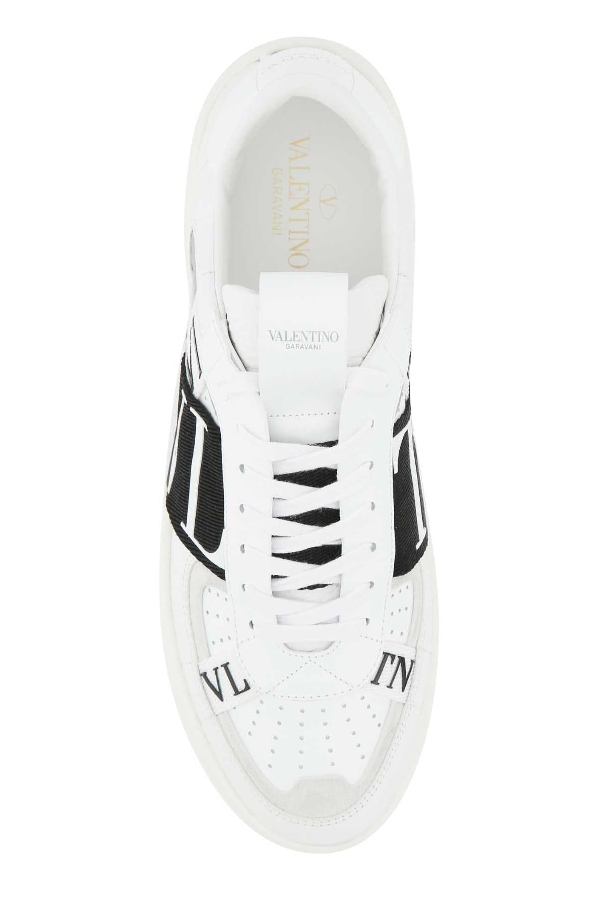Valentino Garavani Color - Block Calf Leather Sneaker — White