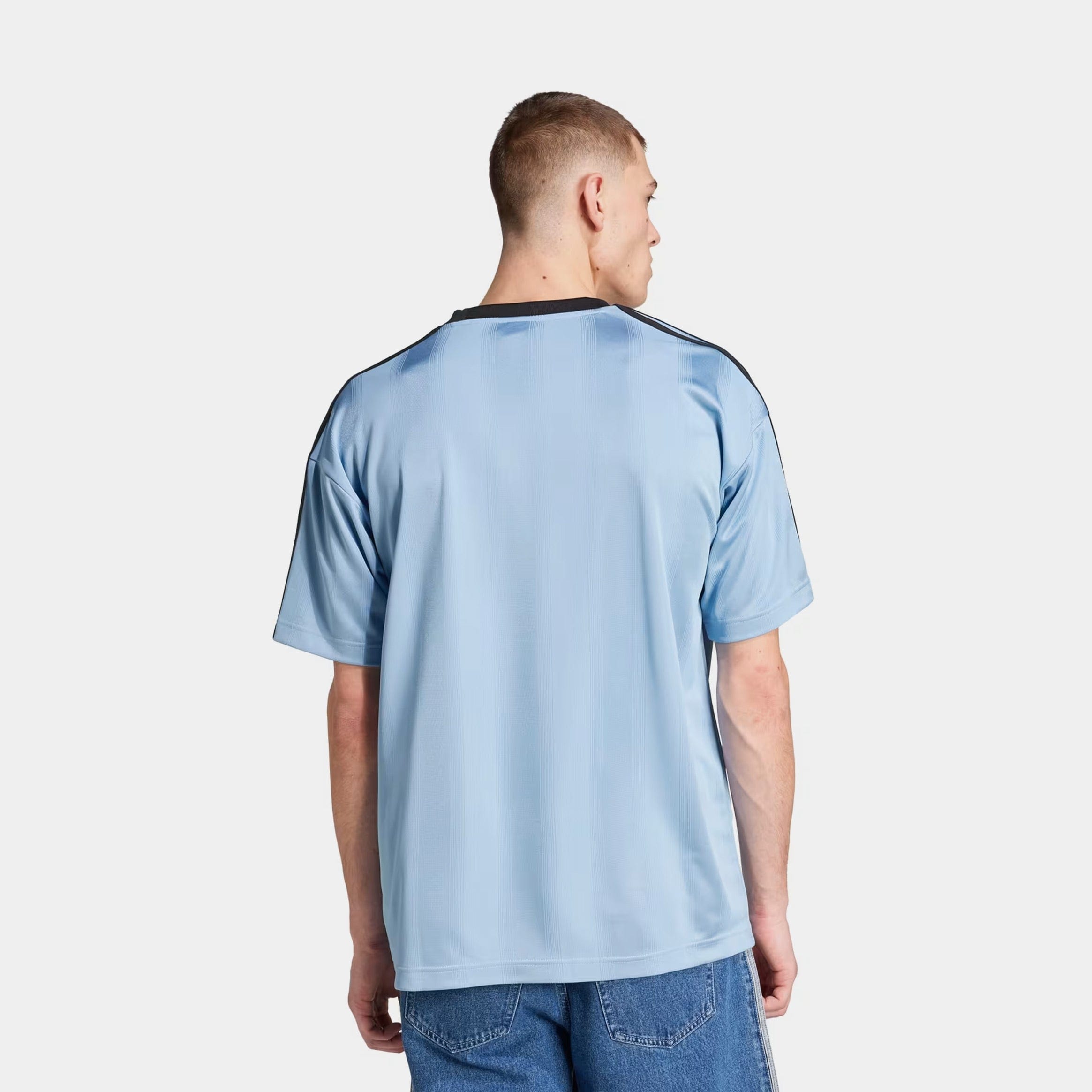 adidas Adicolor Jacquard Mens Jersey (Blue/Black)