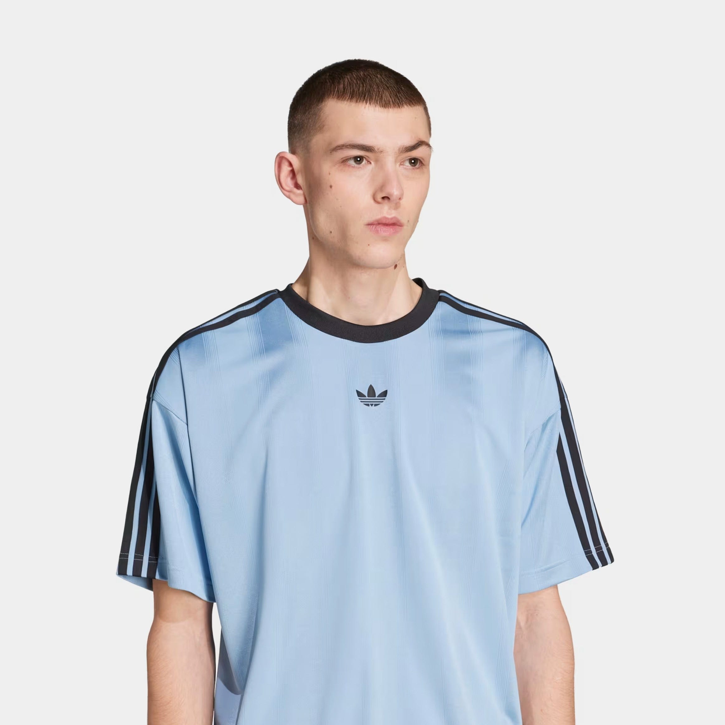 adidas Adicolor Jacquard Mens Jersey (Blue/Black)