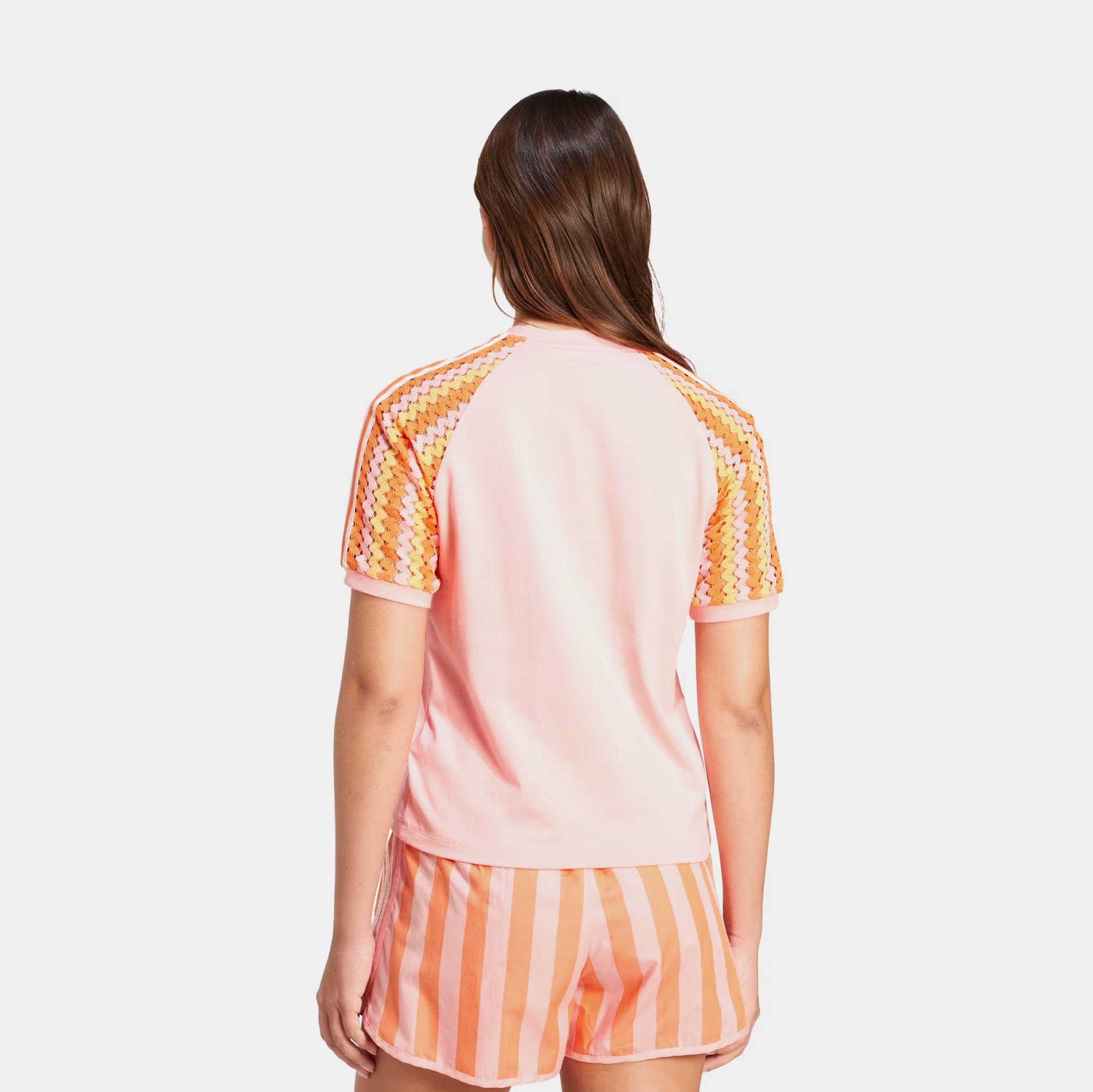 adidas Summer Glow Cali Womens Short Sleeve Shirt (Semi Pink Spark)