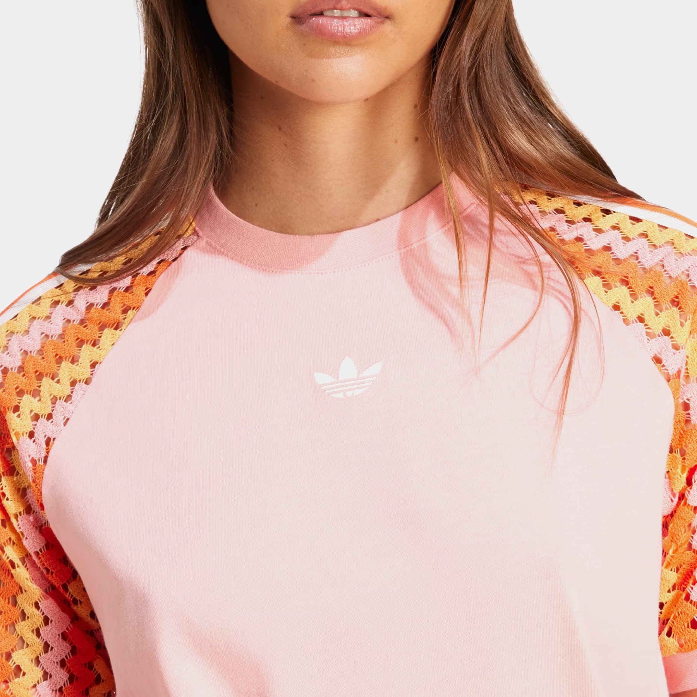 adidas Summer Glow Cali Womens Short Sleeve Shirt (Semi Pink Spark)