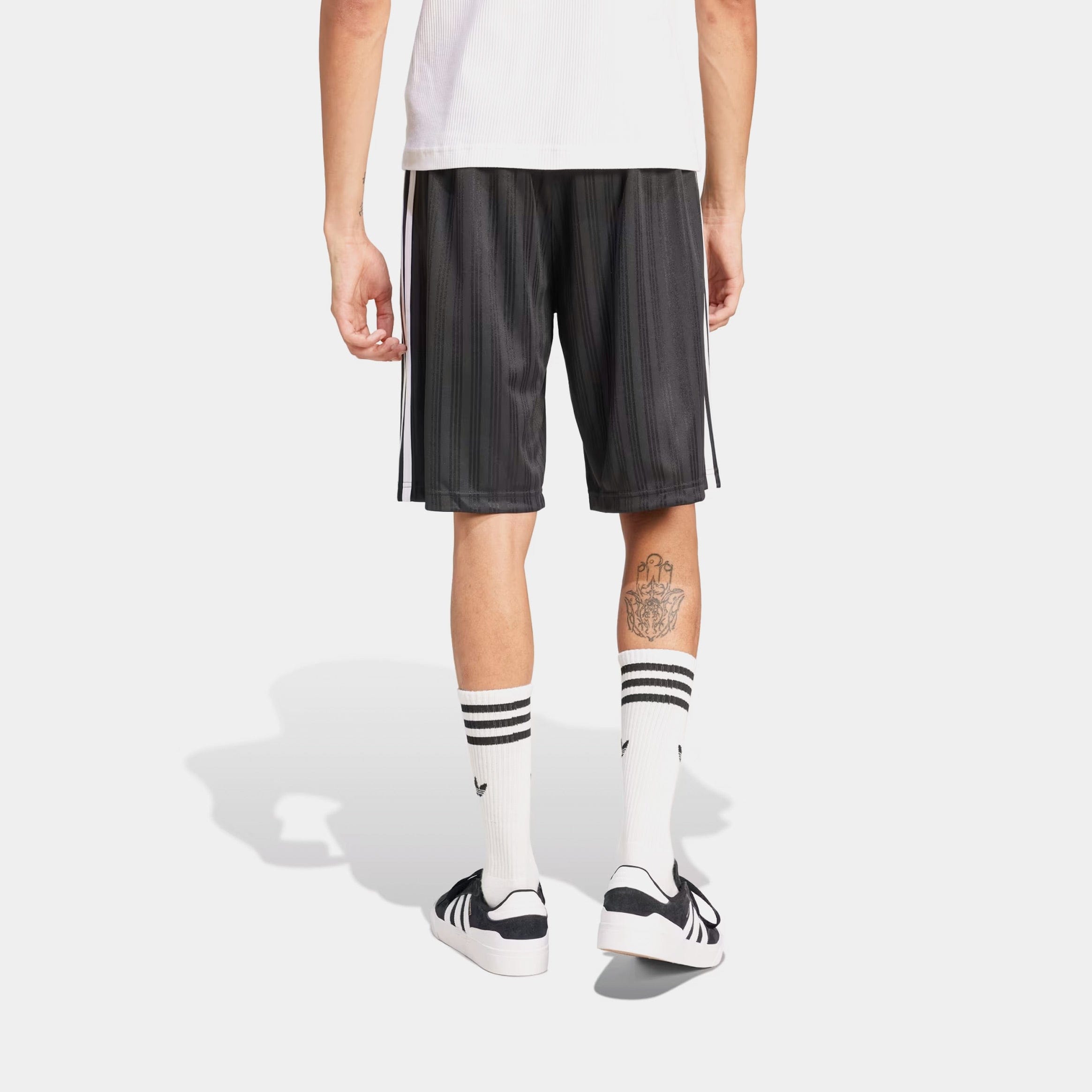 adidas Adicolor Poly Mens Shorts (Black/White)