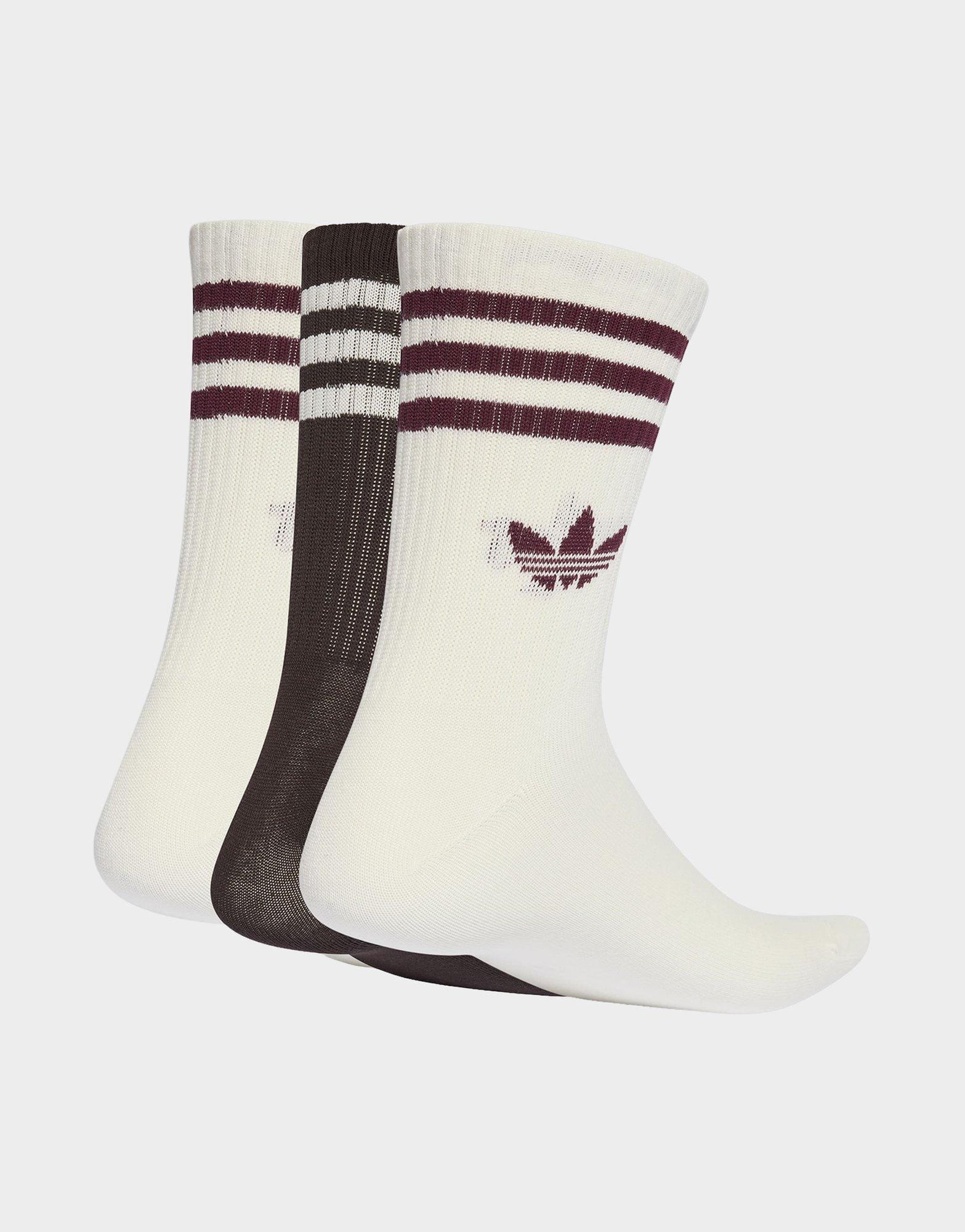 adidas 3 - Stripes Crew Socks 3 Pairs