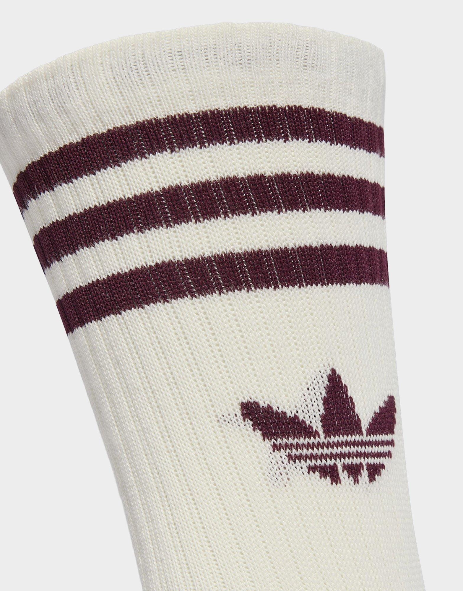 adidas 3 - Stripes Crew Socks 3 Pairs