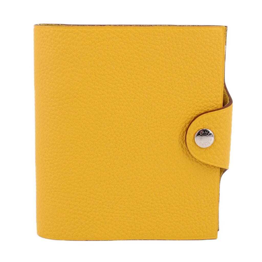Hermes ULYSSE PM NOTEBOK COVER WITH INSERTS ACCESSORIES YELLOW