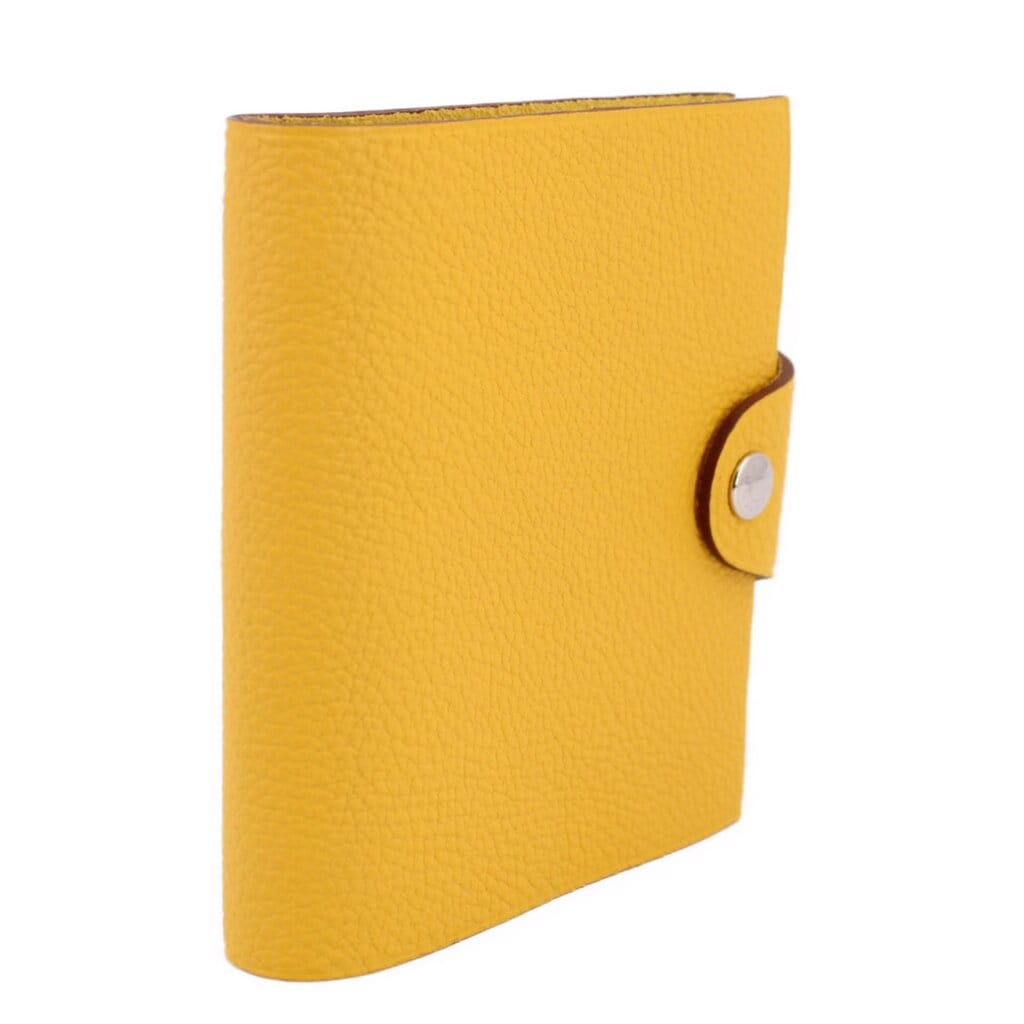 Hermes ULYSSE PM NOTEBOK COVER WITH INSERTS ACCESSORIES YELLOW
