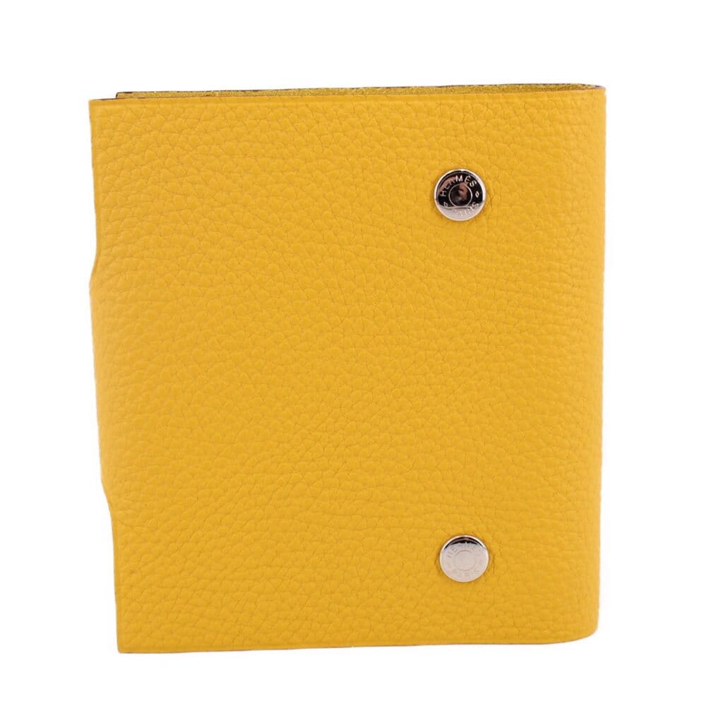 Hermes ULYSSE PM NOTEBOK COVER WITH INSERTS ACCESSORIES YELLOW