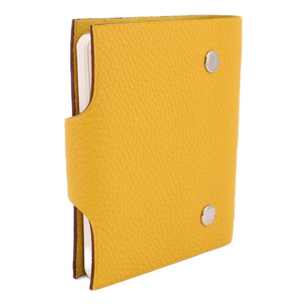Hermes ULYSSE PM NOTEBOK COVER WITH INSERTS ACCESSORIES YELLOW