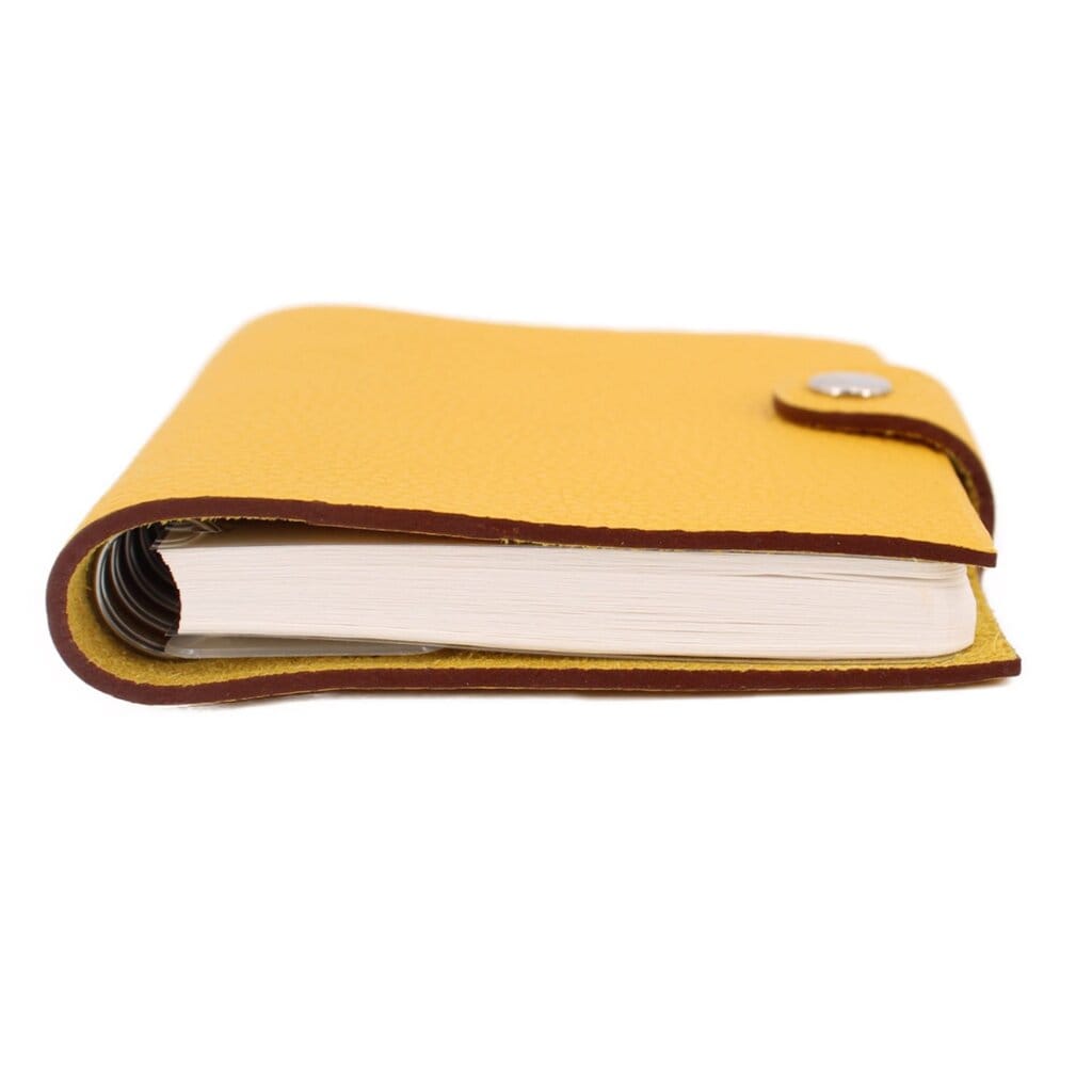 Hermes ULYSSE PM NOTEBOK COVER WITH INSERTS ACCESSORIES YELLOW
