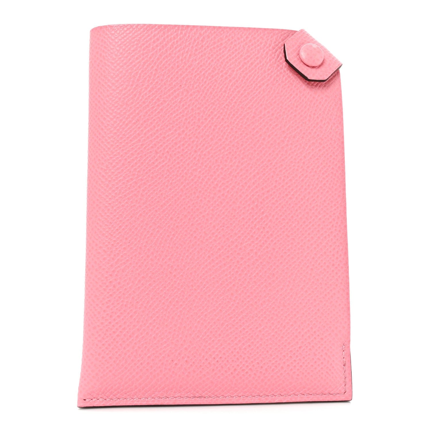Hermes Epsom Tarmac PM Passport Holder Rose Confetti