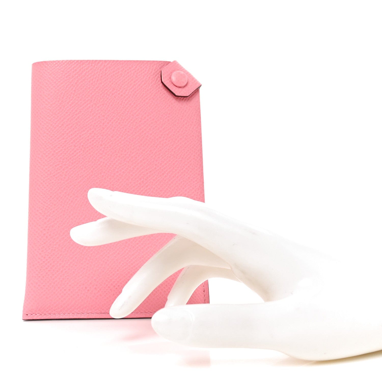 Hermes Epsom Tarmac PM Passport Holder Rose Confetti