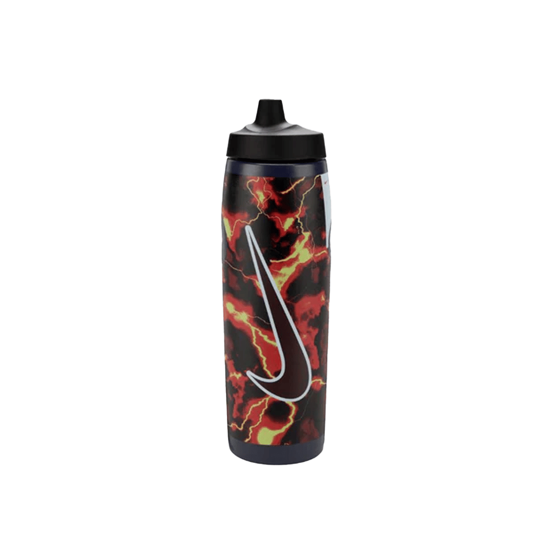 Nike REFUEL GRAPHIC BOTTLE 24 oz OBSIDIAN / BLACK / BRIGHT CRIMSON